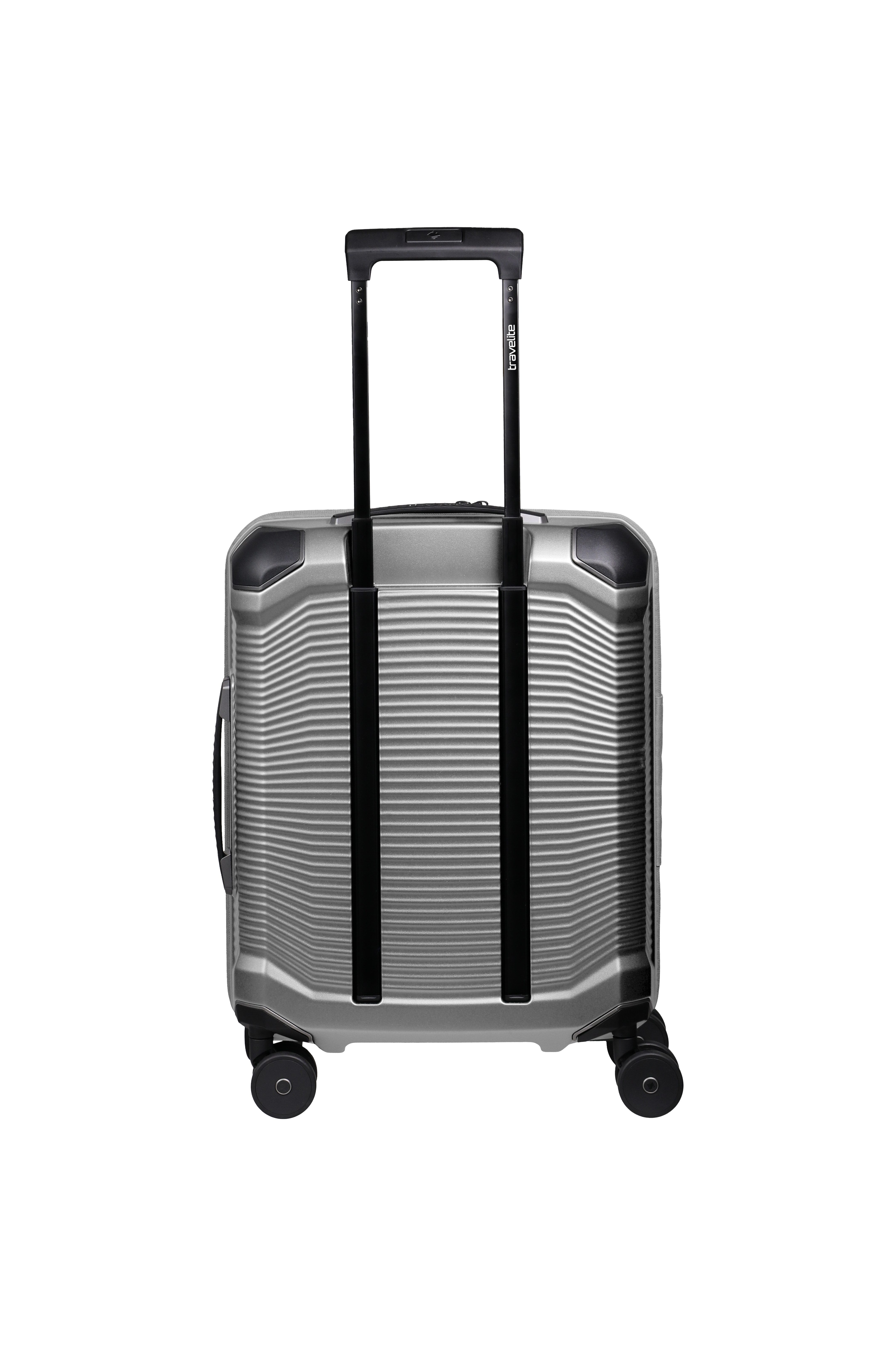 travelite Trolley MILLENNIUM Reisekoffer Hartschale, 4 Rollen, aus leichtem Polycarbonat mit stabiler Bauweise und Innenaufteilung