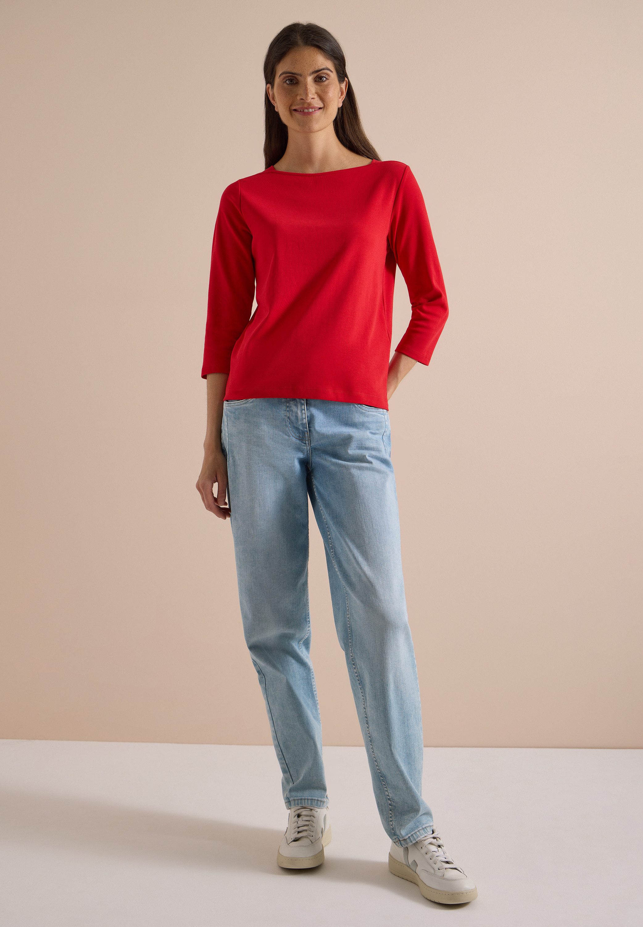 CECIL 3/4-Arm-Shirt aus reiner Baumwolle – Bild 3 von 5
