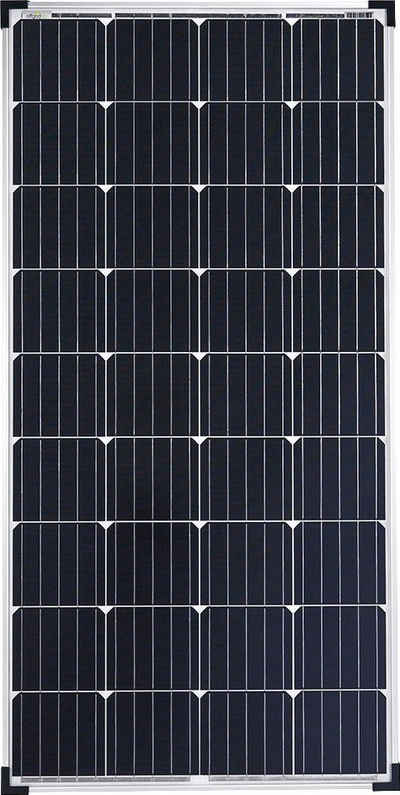 offgridtec Solarmodul 150W MONO 12V Solarpanel, 150 W, Monokristallin, extrem wiederstandsfähiges ESG-Glas