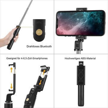 Tadow Selfiestick,Selfie-Stange,Bluetooth Selfie Stock Stativ, 3 in 1 Mini Selfiestick