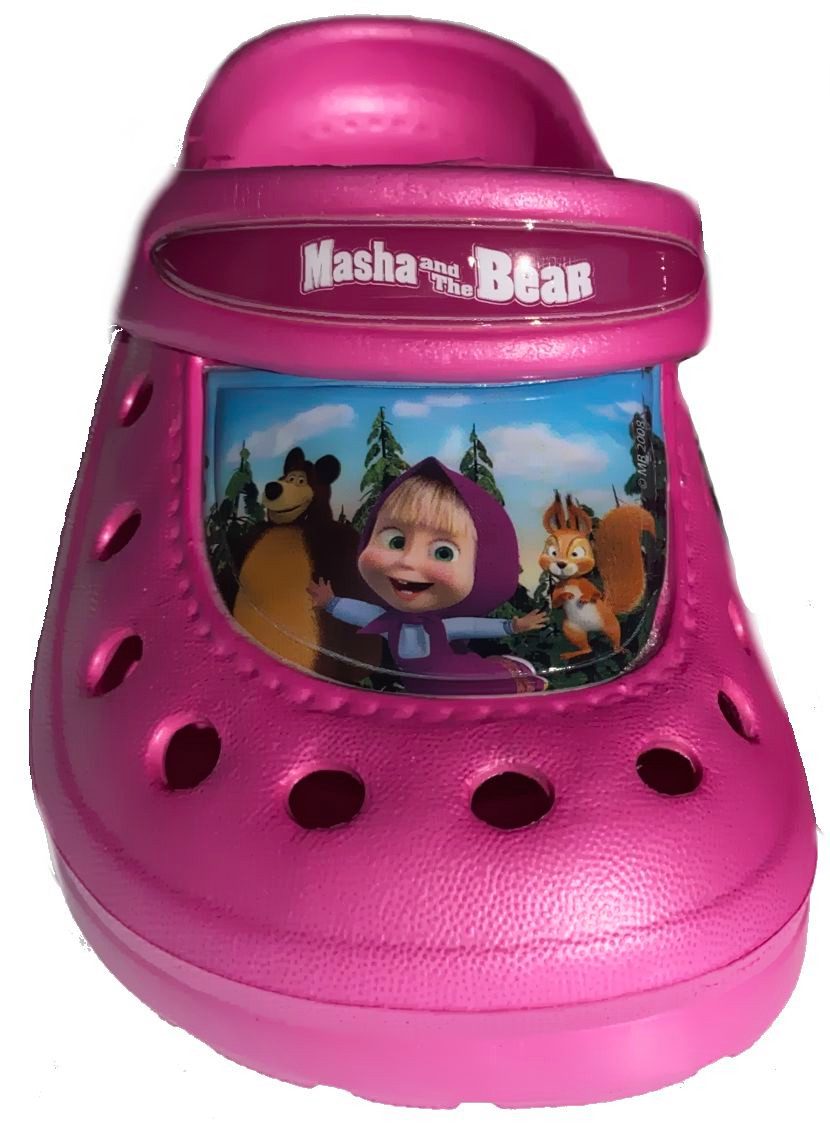 Masha and the bear Marsha und der Bär Mädchen Hausschuhe Gartenschuhe Clogs Pantoffeln Hausschuh