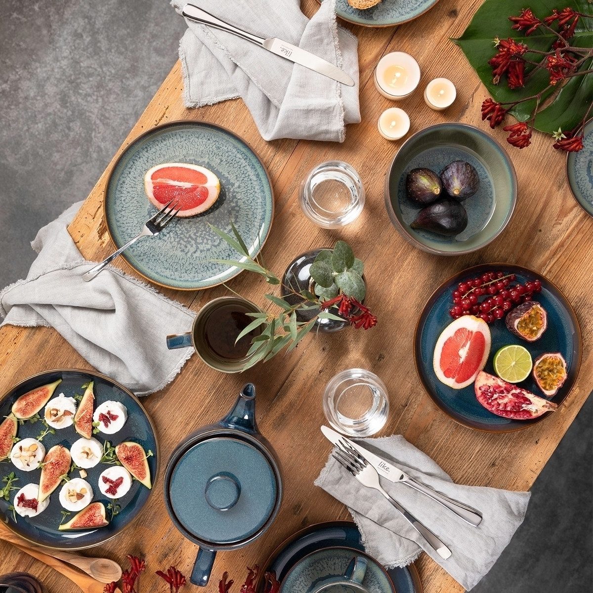 like. by Villeroy & Boch Frühstücks-Set Crafted Denim Frühstücksset 6tlg