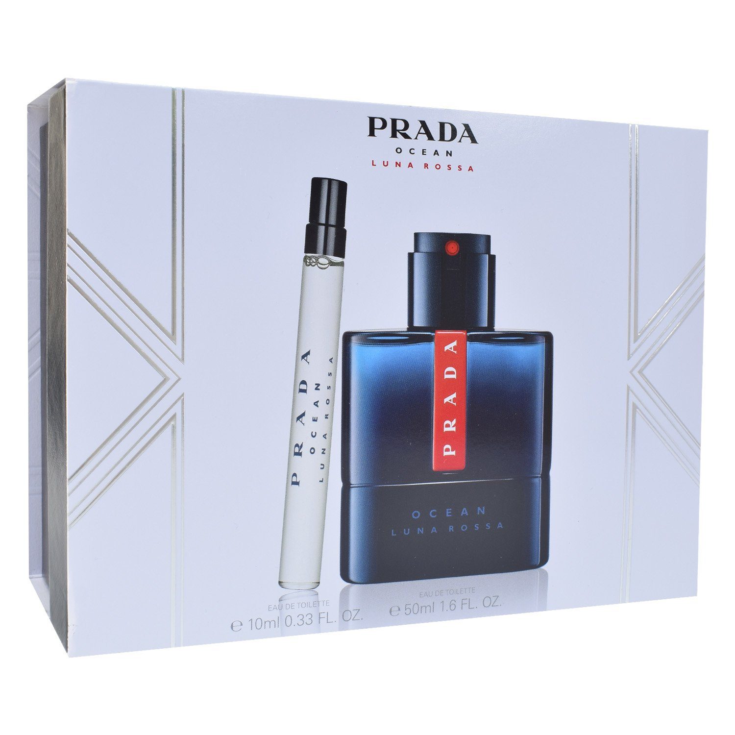 PRADA Duft-Set Luna Rossa Ocean Eau de Toilette 50 ml + Travel Duft Stick 10 ml Set