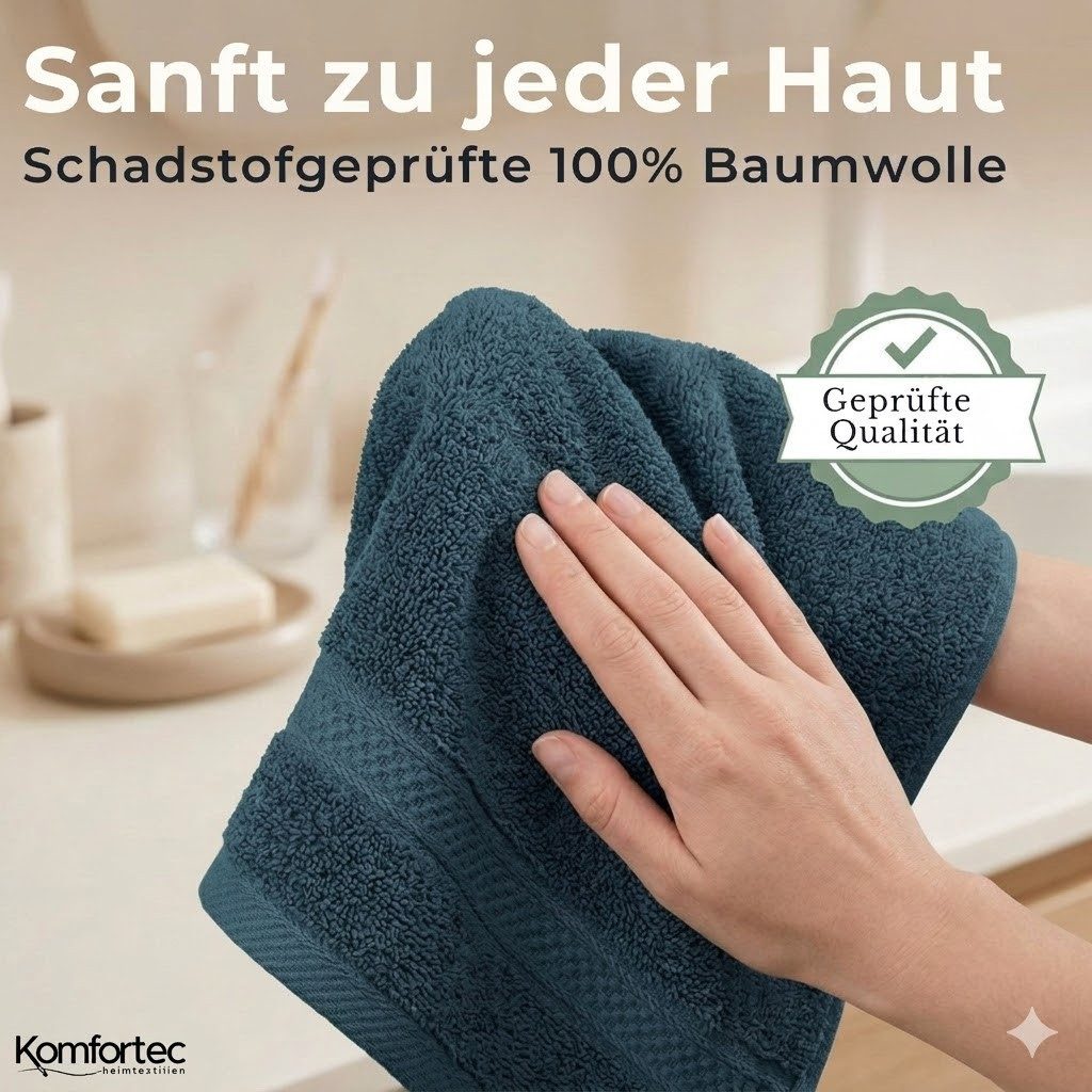 Komfortec Gästehandtücher Set aus 100% Baumwolle, (12-St) – Bild 3 von 5