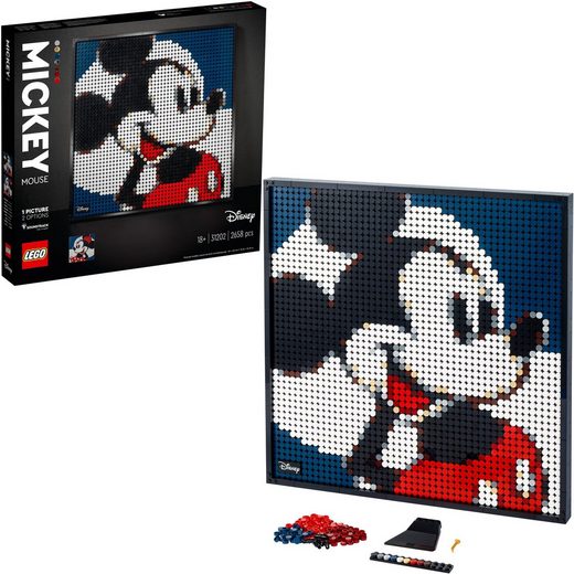 LEGO® Konstruktionsspielsteine »Disney's Mickey Mouse - Kunstbild (31202), LEGO® Art«, (2658 St)