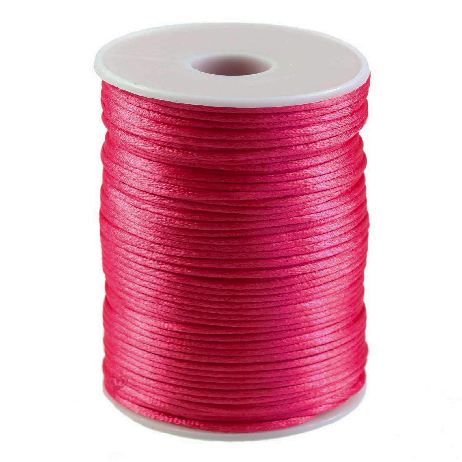 maDDma 90m Satinschnur 2mm Seil, pink günstig online kaufen