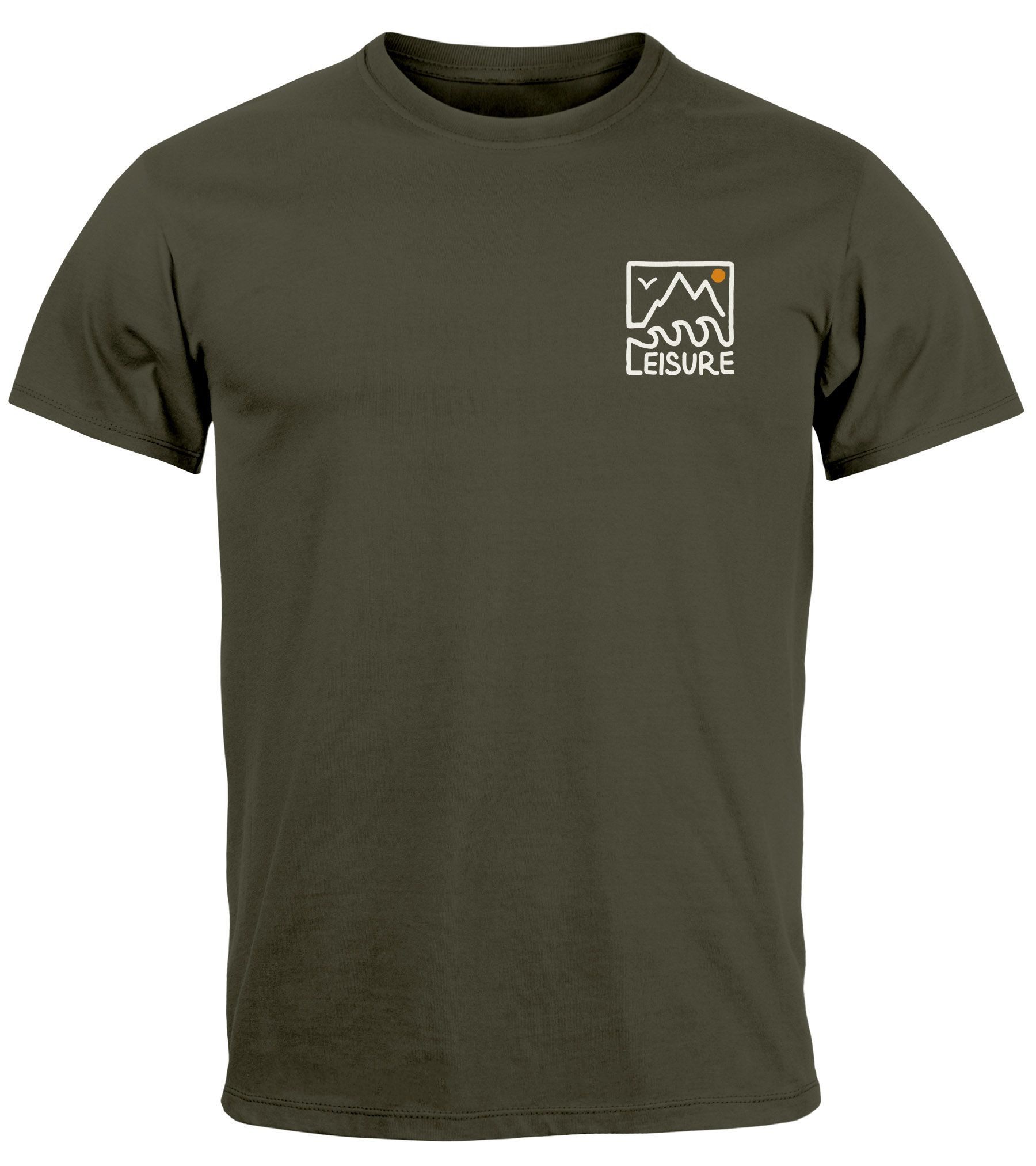 Neverless Print-Shirt Herren T-Shirt Wandern Berge günstig online kaufen