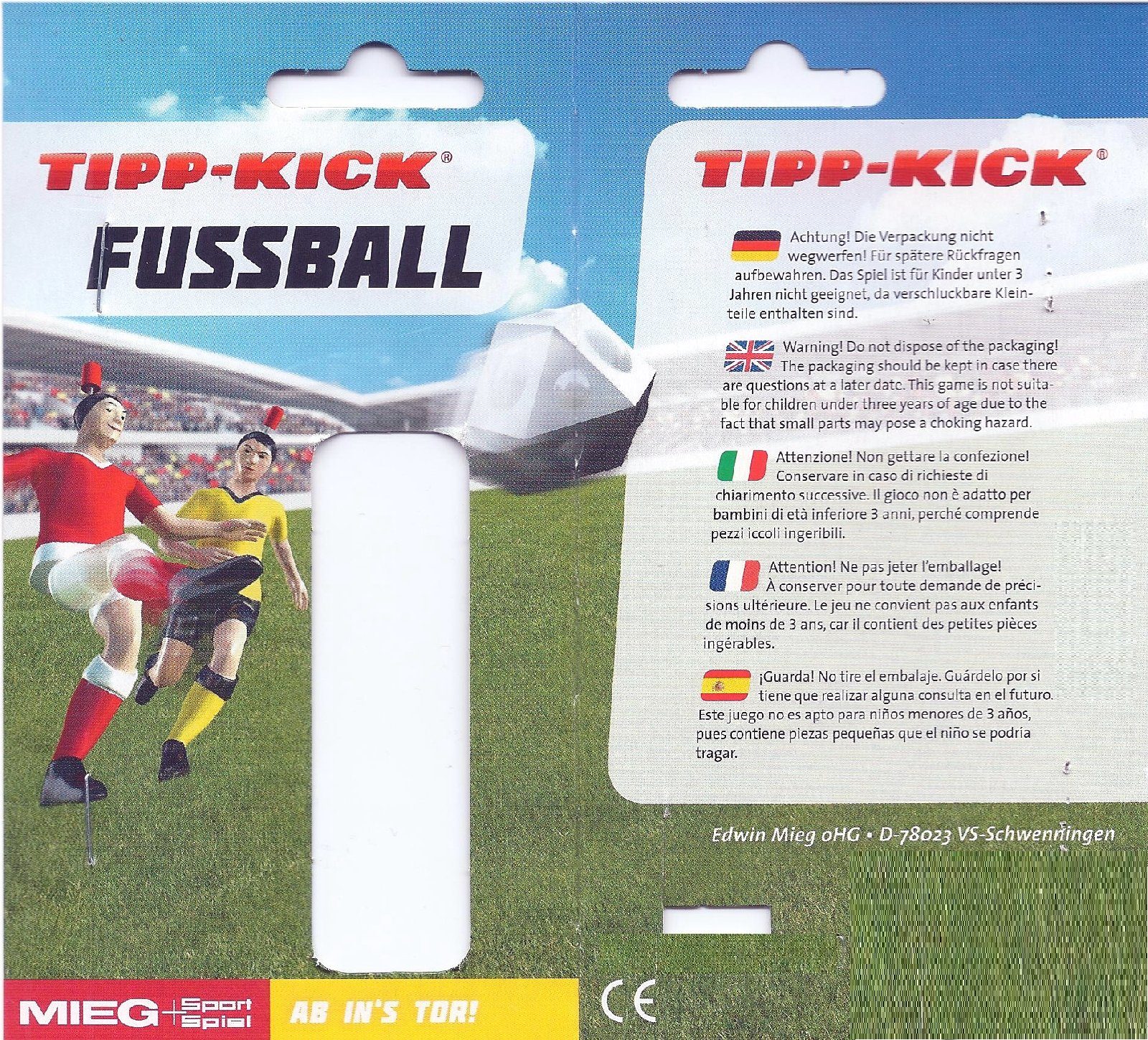 TIPP-KICK Top-Kicker Manchester I Giocatore Originale per Grandi e Piccini I Divertiti con questo personaggio di calcio in qualsiasi gioco Maglia Rossa/Nera