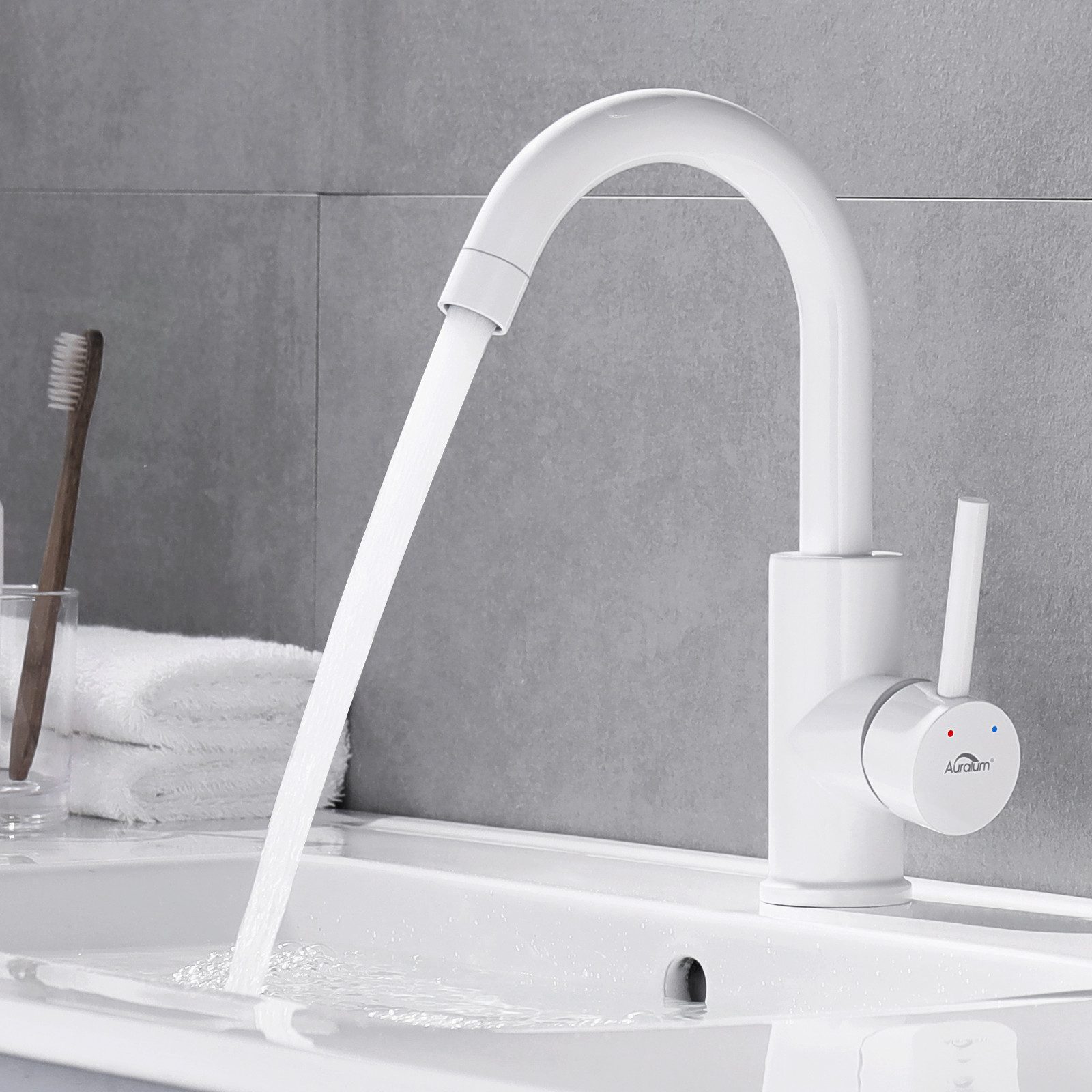 Auralum Max Waschtischarmatur Wasserhahn Bad Badarmatur günstig online kaufen