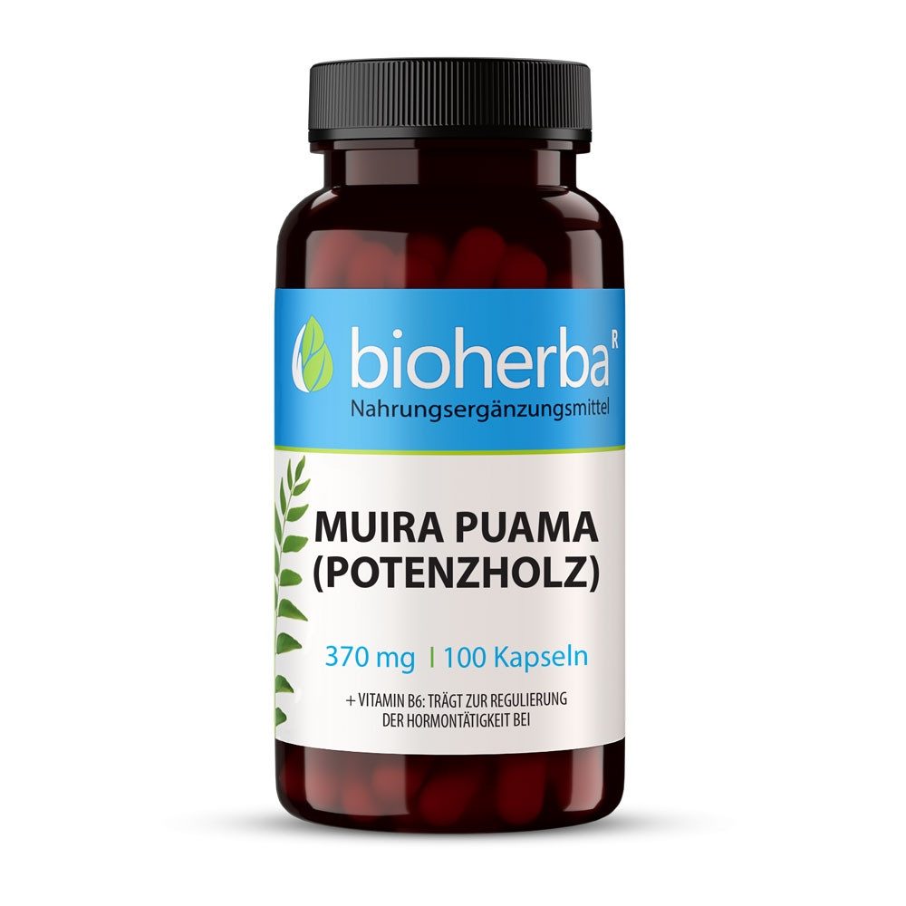 Muira Puama (Potenzholz) 370 mg 100 Kapseln Kapseln