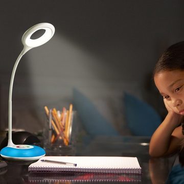 Welikera Schreibtischlampe Tischlampe,Dimmbare Leselampe 5W,Touch-Steuerung & 3 Helligkeitsstufen, LED fest integriert, Tageslichtweiß