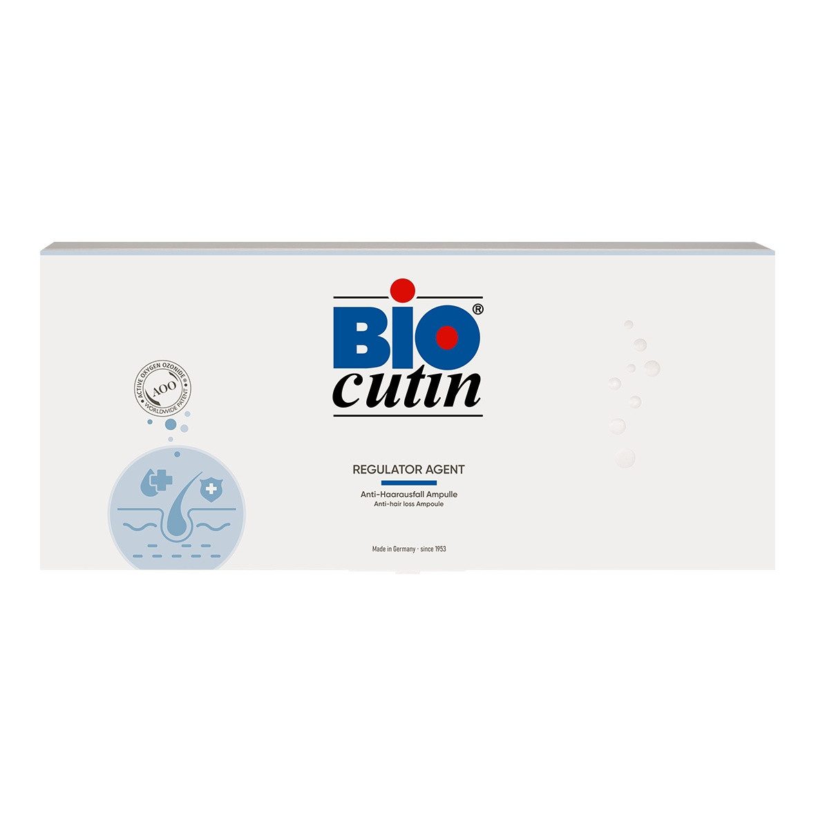 GW Nature Cosmetic Kopfhaut-Pflegeserum Biocutin® Regulator Agent 12x10 ml - Haarwachstumskur, Ohne Parabene, mit AOO, Keratin und Thymusextrakt