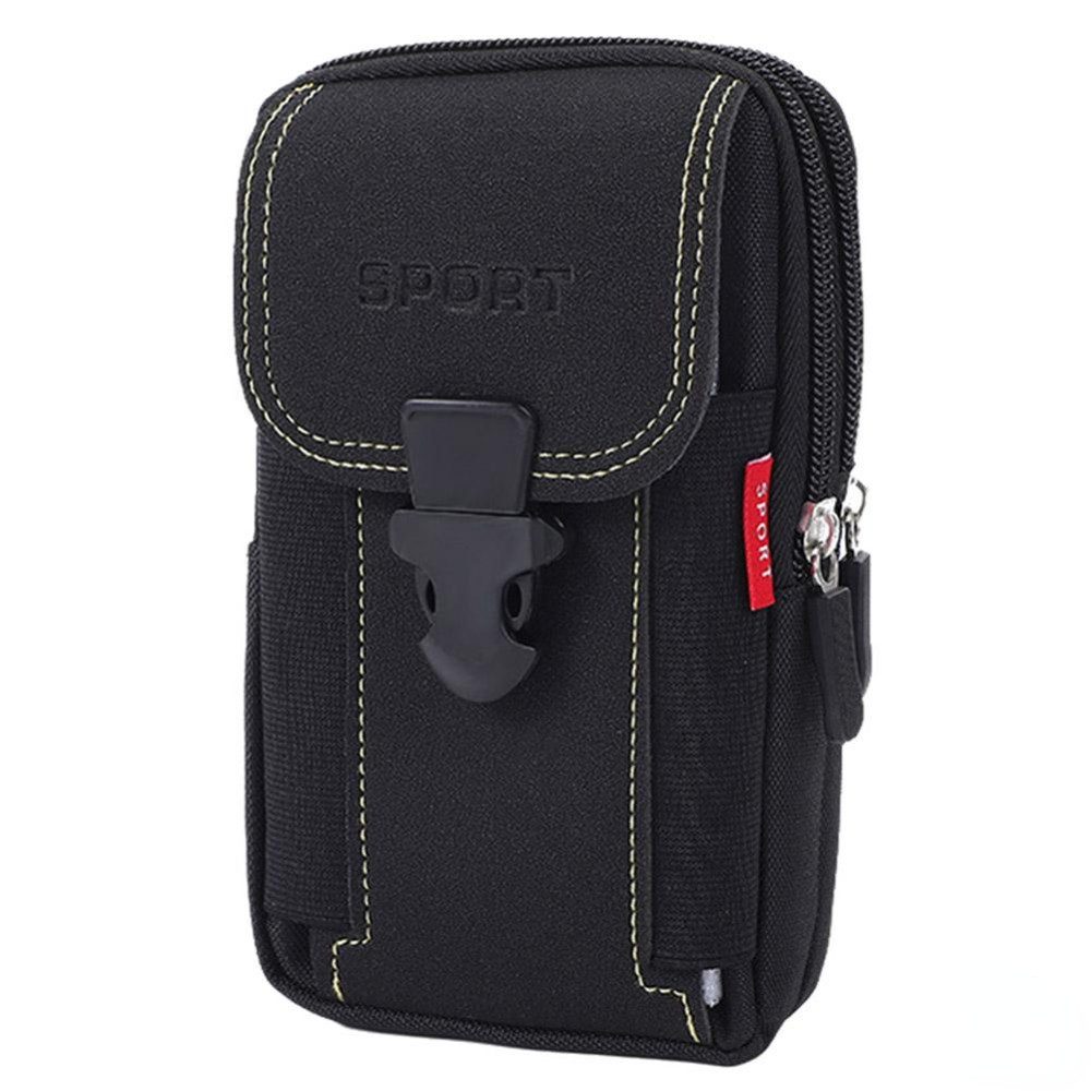 Blusmart Handyhülle Multifunktionale Herren-Bauchtasche mit Gürtelschlaufe Handy-Hüfttasche, Robust und wasserdicht, Nylon-Hüfttasche für Outdoor-Handys