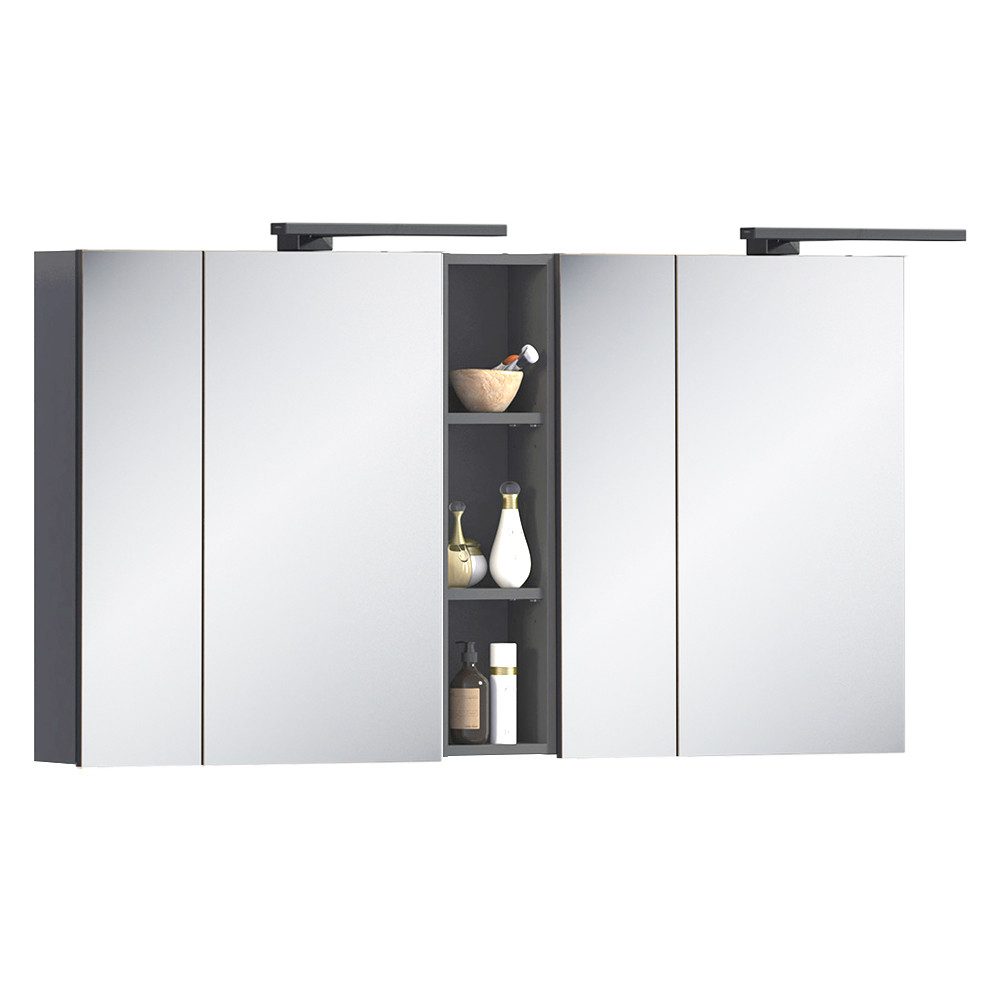 Lomadox Spiegelschrank MODENA-56 Badmöbel Spiegelschrank 140 günstig online kaufen