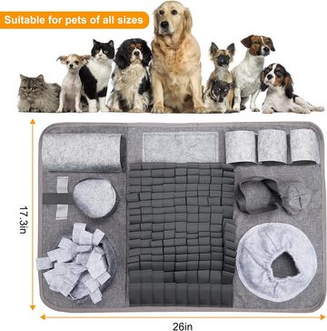 Tiere Schnüffelteppich Hundeschnüffelteppich, Waschbare Trainingsmatte, (66 x 42cm), Polyesterfaser, Hundeschnüffelteppich, Welpe langsam fütternde Matte