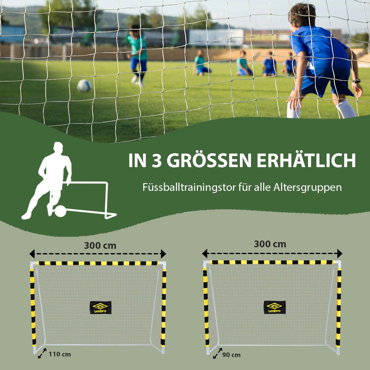 Umbro Fußballtor Umbro Fußballtor 300x200 cm