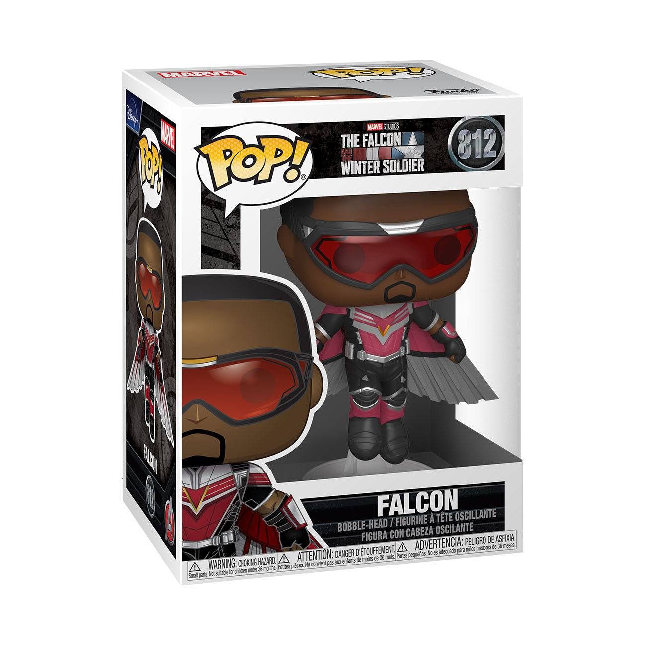 Funko Actionfigur The Falcon and the Winter Soldier POP! Vinyl Figur Falcon Flying 9 cm, (1-tlg), detailreiche Figur aus Vinyl