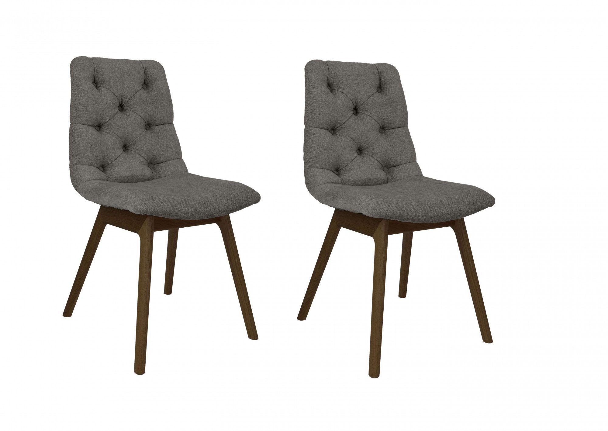 andas Esszimmerstuhl Ramon (Set, 2 St), mit Massivholzbeinen, in verschiedenen Farben und Stoffen