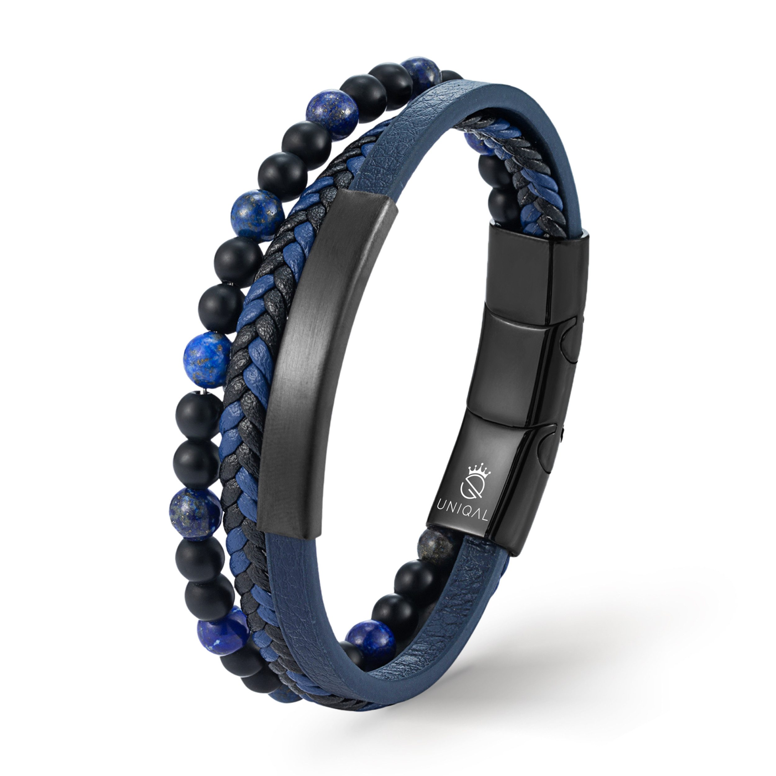 UNIQAL.de Lederarmband Lederarmband Herren "FANCY" Perlenarmband günstig online kaufen