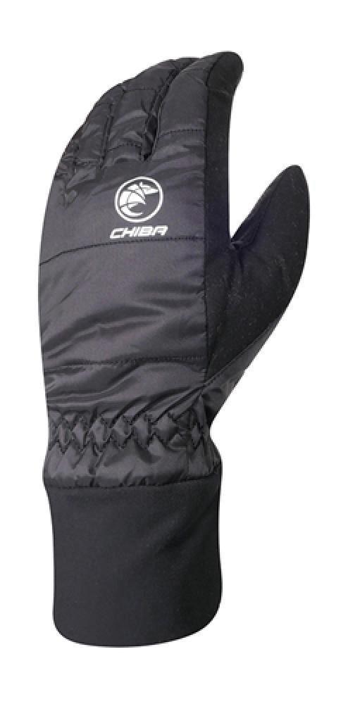 Fahrradhandschuhe Chiba Classic Winter Vollfingerhandschuh Schwarz Gr. S - unisex, windd