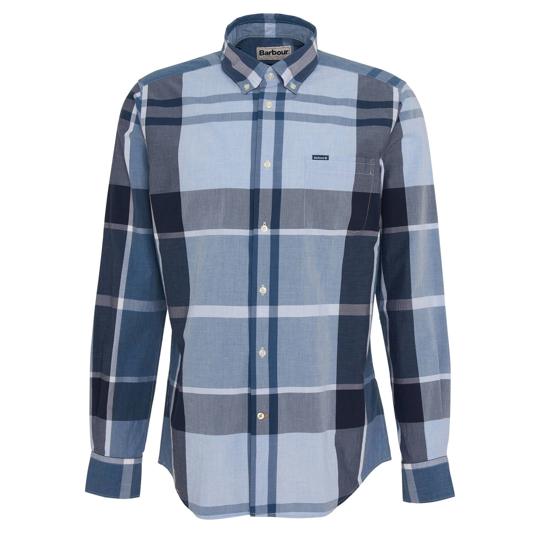 Barbour Langarmhemd Herren Hemd HARRIS Tailored Fit (1-tlg)