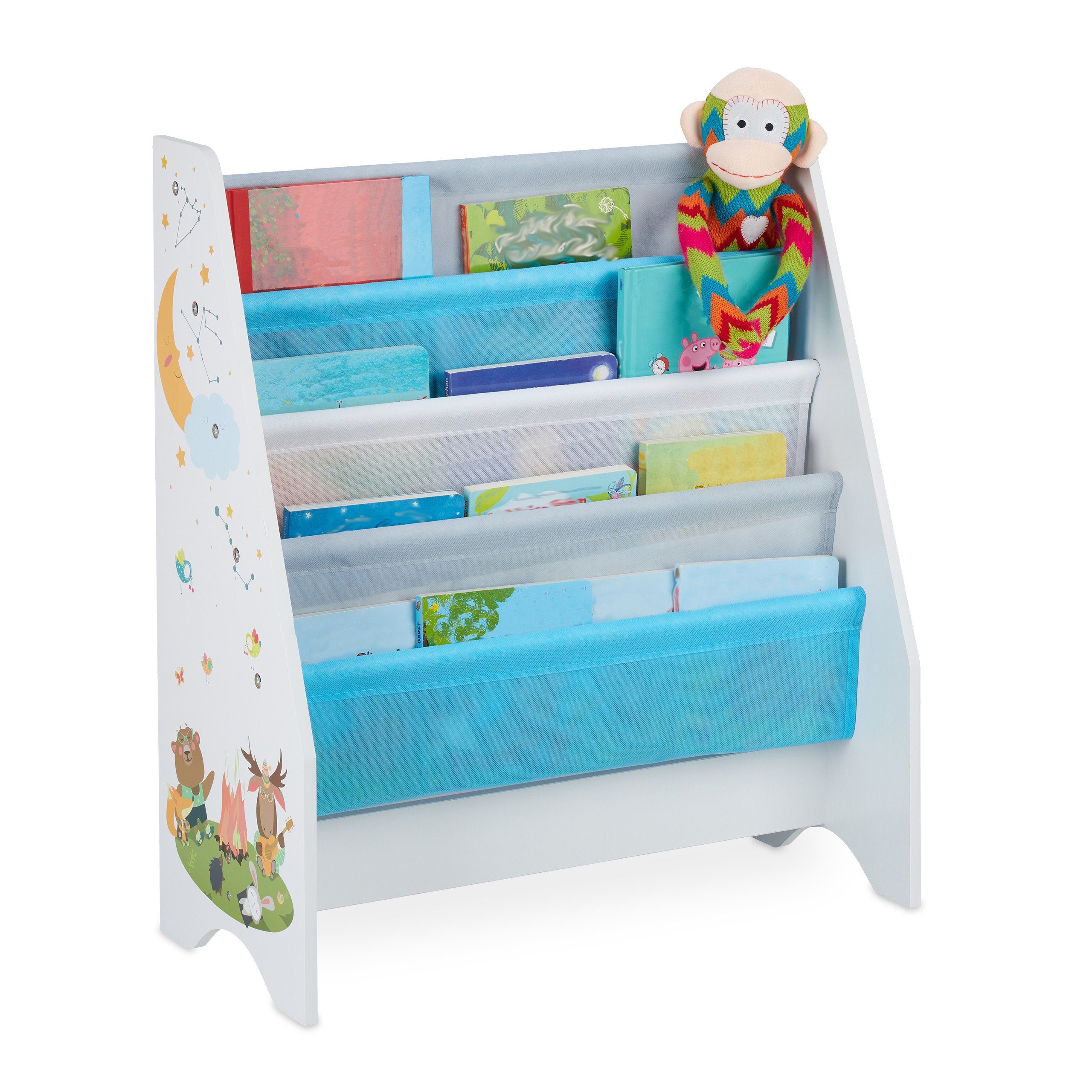 relaxdays Kinderregal Kinder Bücherregal, A günstig online kaufen