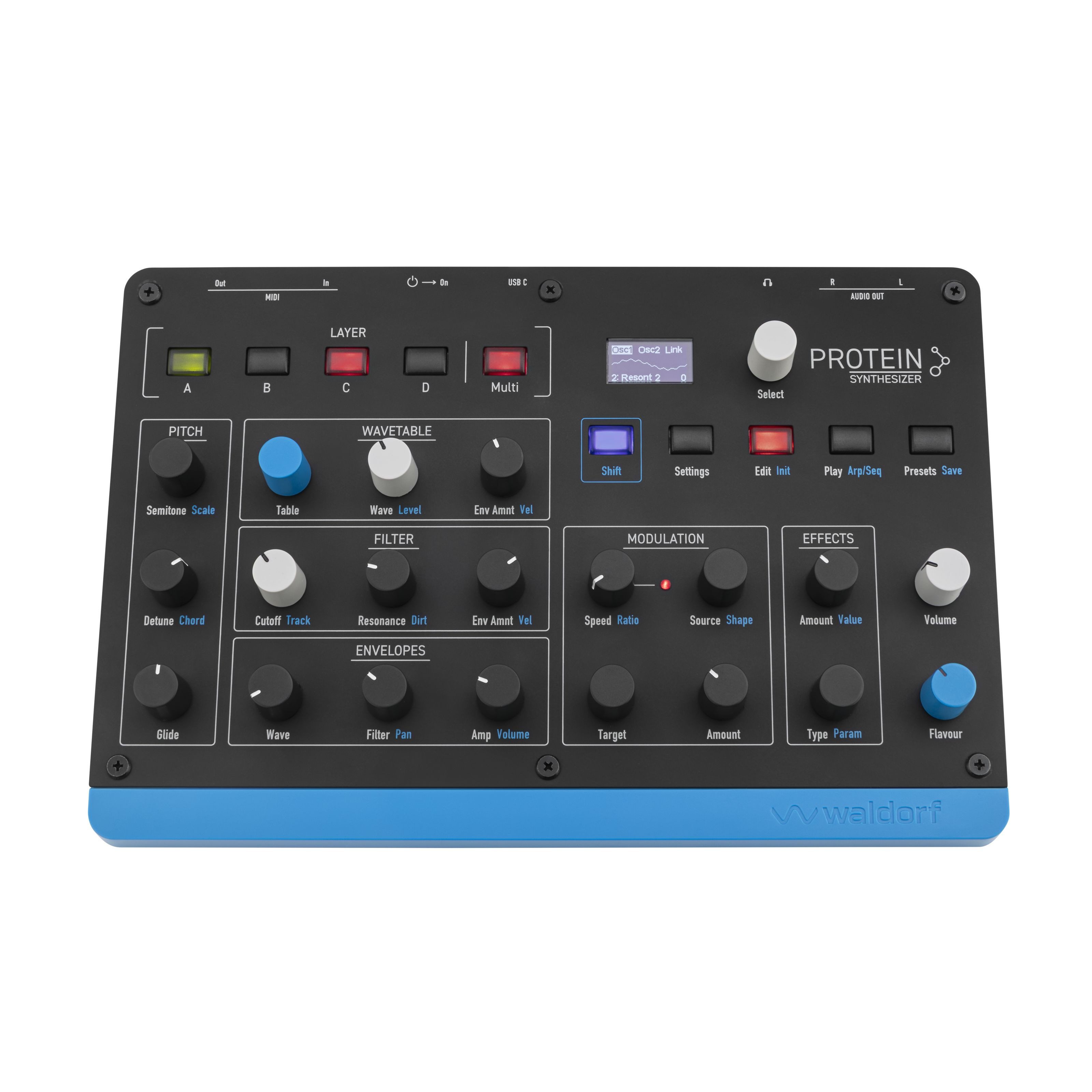 Waldorf Synthesizer (Synthesizer, Digital Synthesizer), Protein - Synthesizer