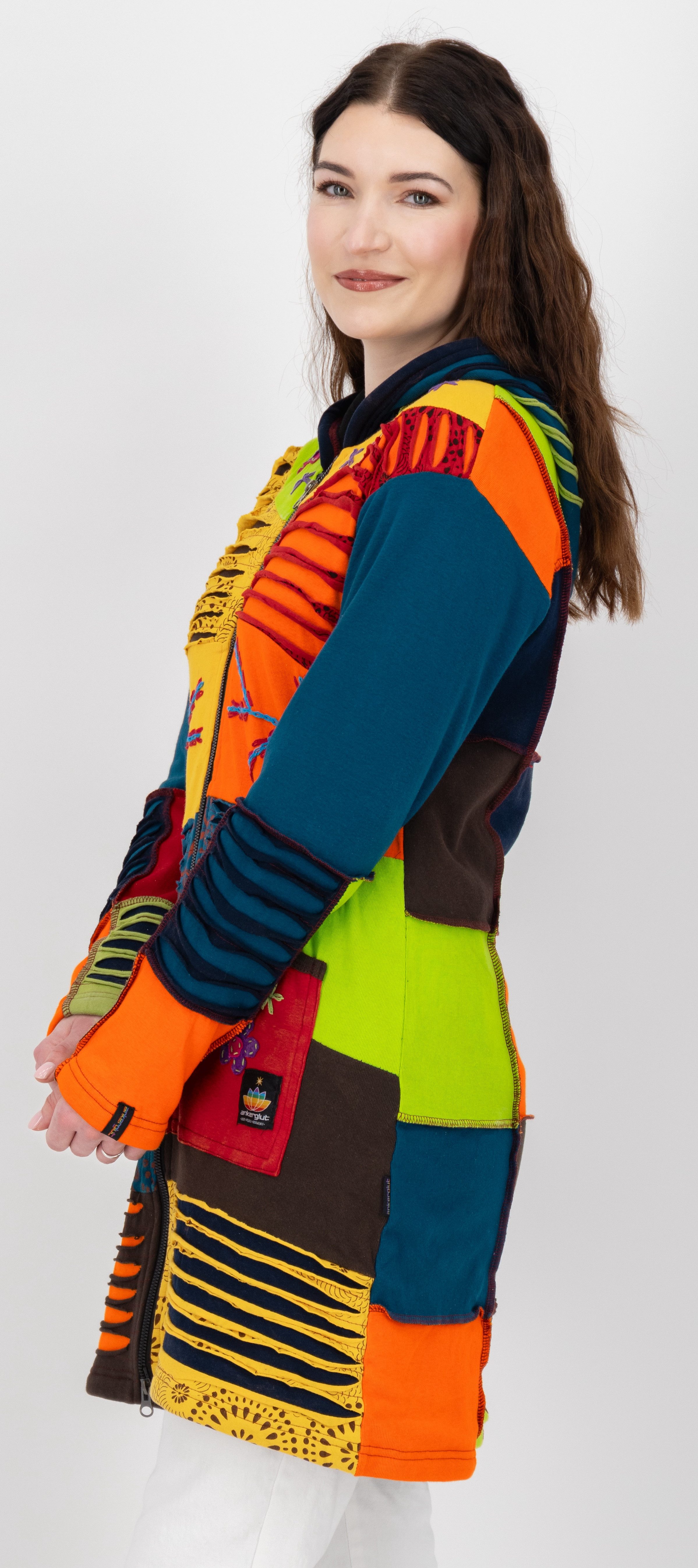 ankerglut Kurzmantel Multicolor ANKERGLUT FLOWER POWER Fleecemantel WMN CS günstig online kaufen