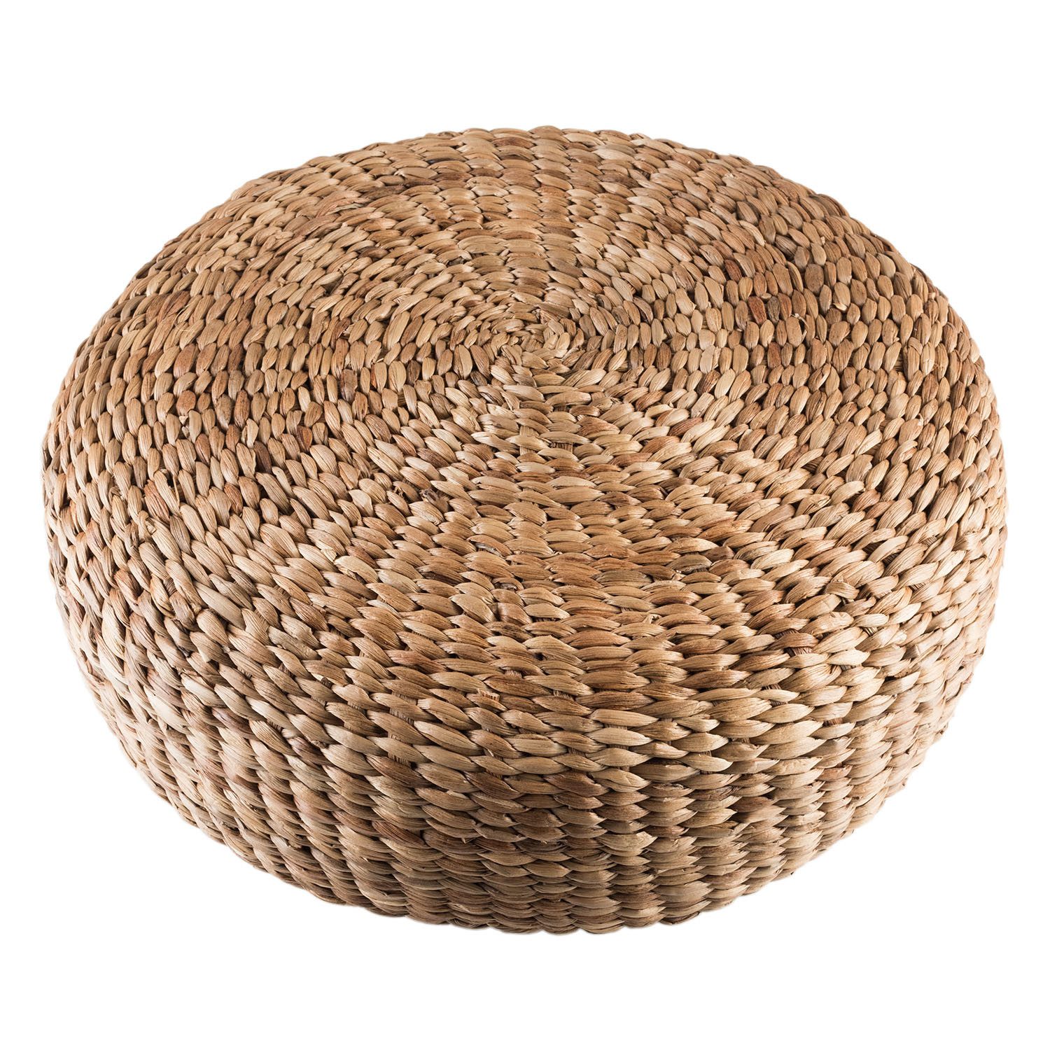 wohnfreuden Hocker Sitz-Pouf Bruno 55 cm aus Wasserhyazinthe natur, 30739 günstig online kaufen