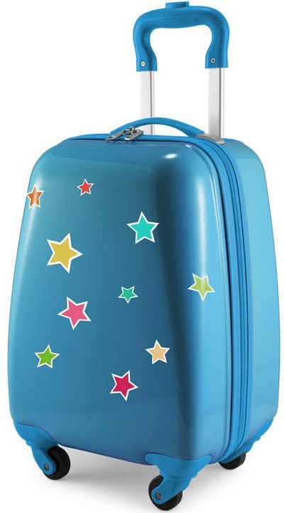 Hauptstadtkoffer Kinderkoffer For Kids, Sterne, 4 Rollen, Kinderreisegepäck Handgepäck-Koffer Kinder-Trolley