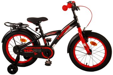 Volare Kinderfahrrad Kinderfahrrad Thombike für Jungen 16 Zoll Kinderrad in Schwarz Rot