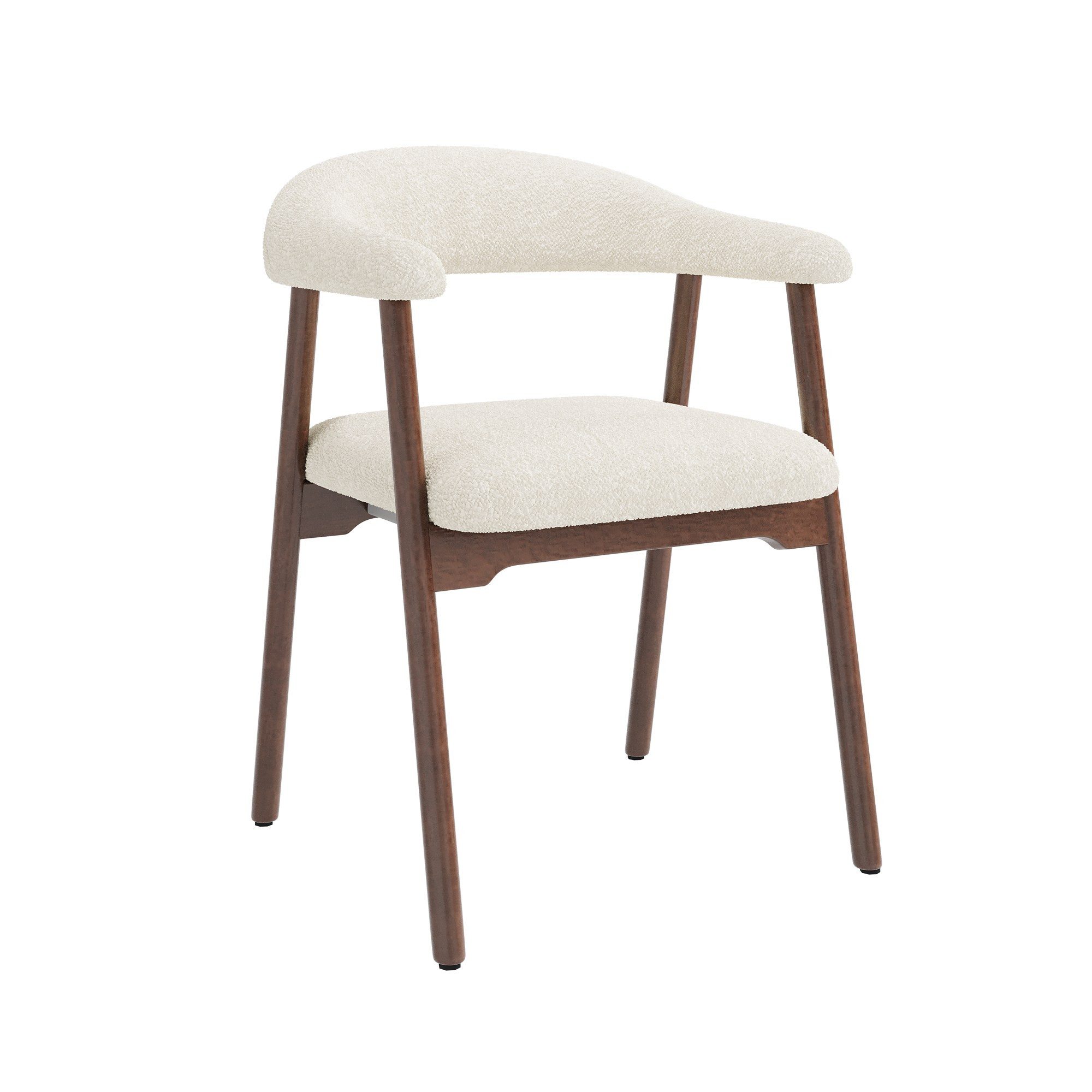 LIVIHOME Esszimmerstuhl VELA (Packung, 2 St), gepolsterte Sitzfläche, Massivholz