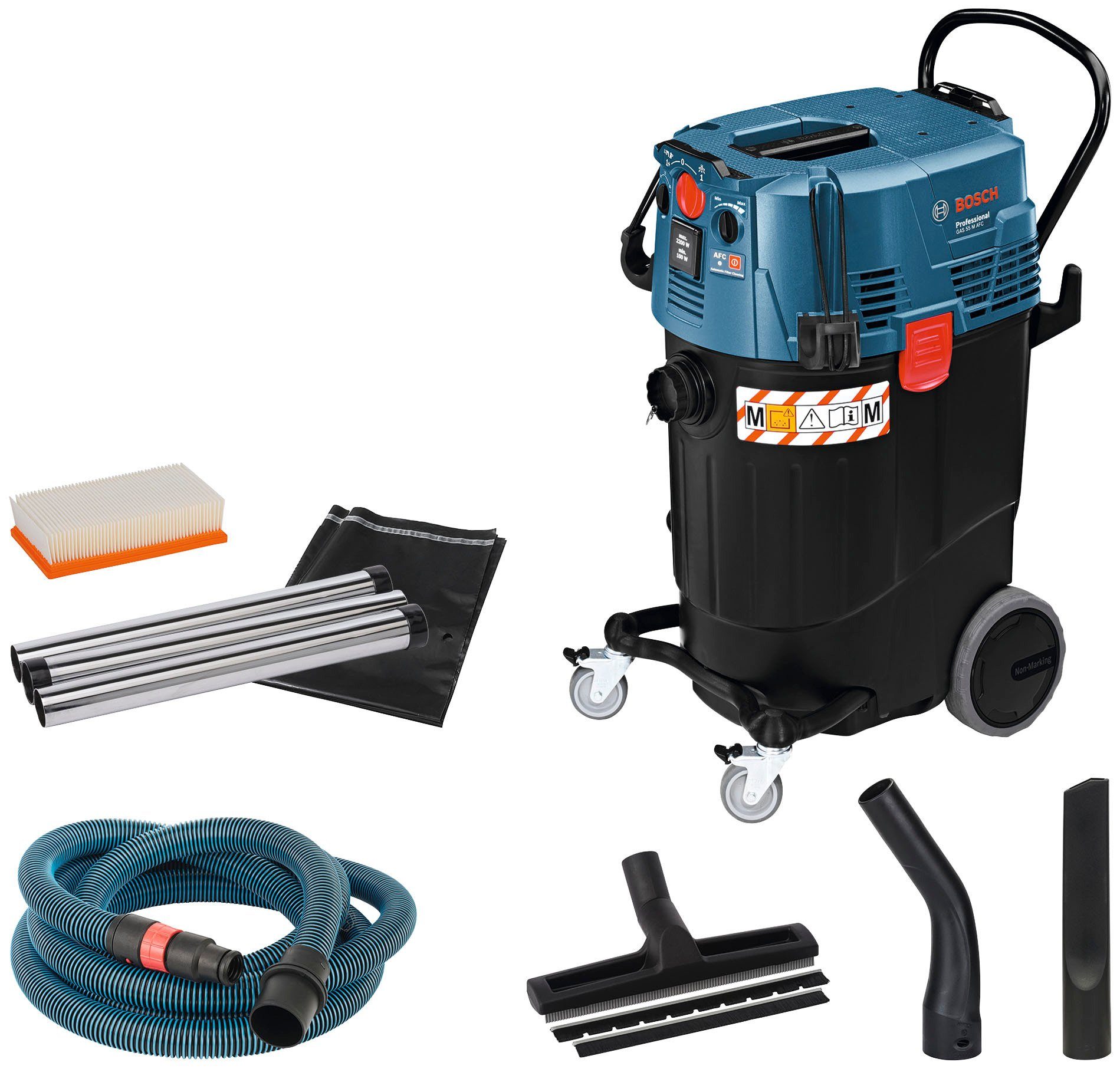 M Beutel 55 AFC, Nass-Trocken-Sauger Professional 1200 W, Bosch GAS beutellos, mit