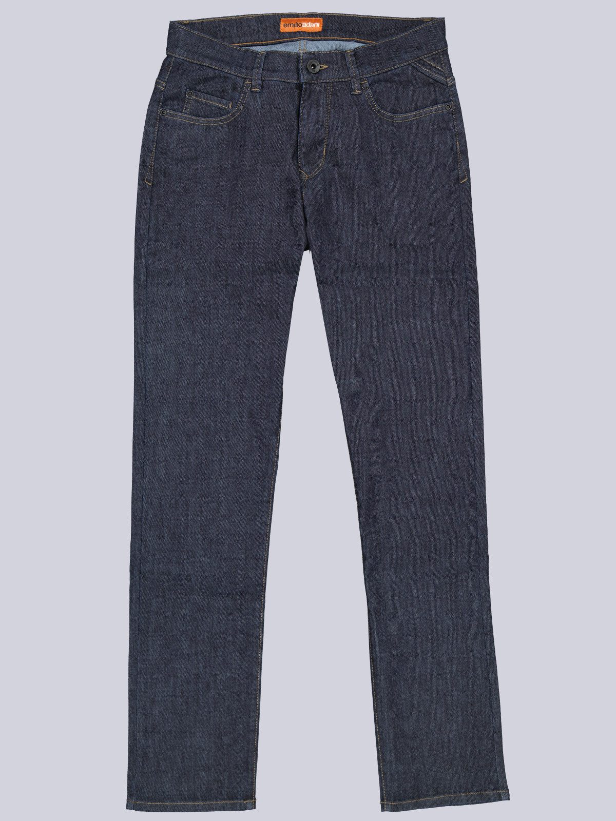 emilio adani Stretch-Jeans Herren Jeans mit dunkler Waschung, Marineblau – Bild 4 von 5