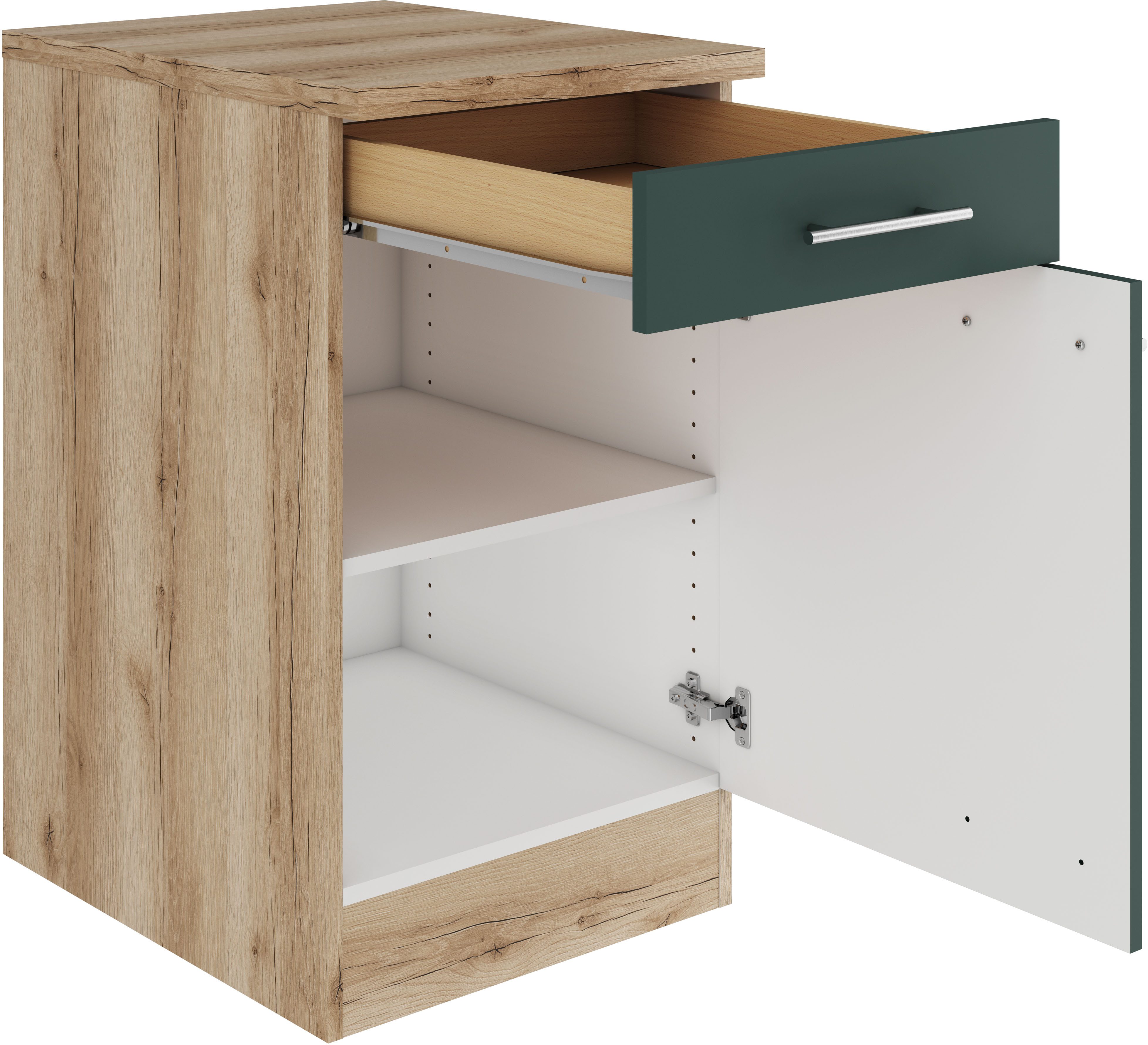 OPTIFIT Unterschrank Bella Breite 50 cm, 1 Tür, 1 Einlegeboden, 1 Schubkasten
