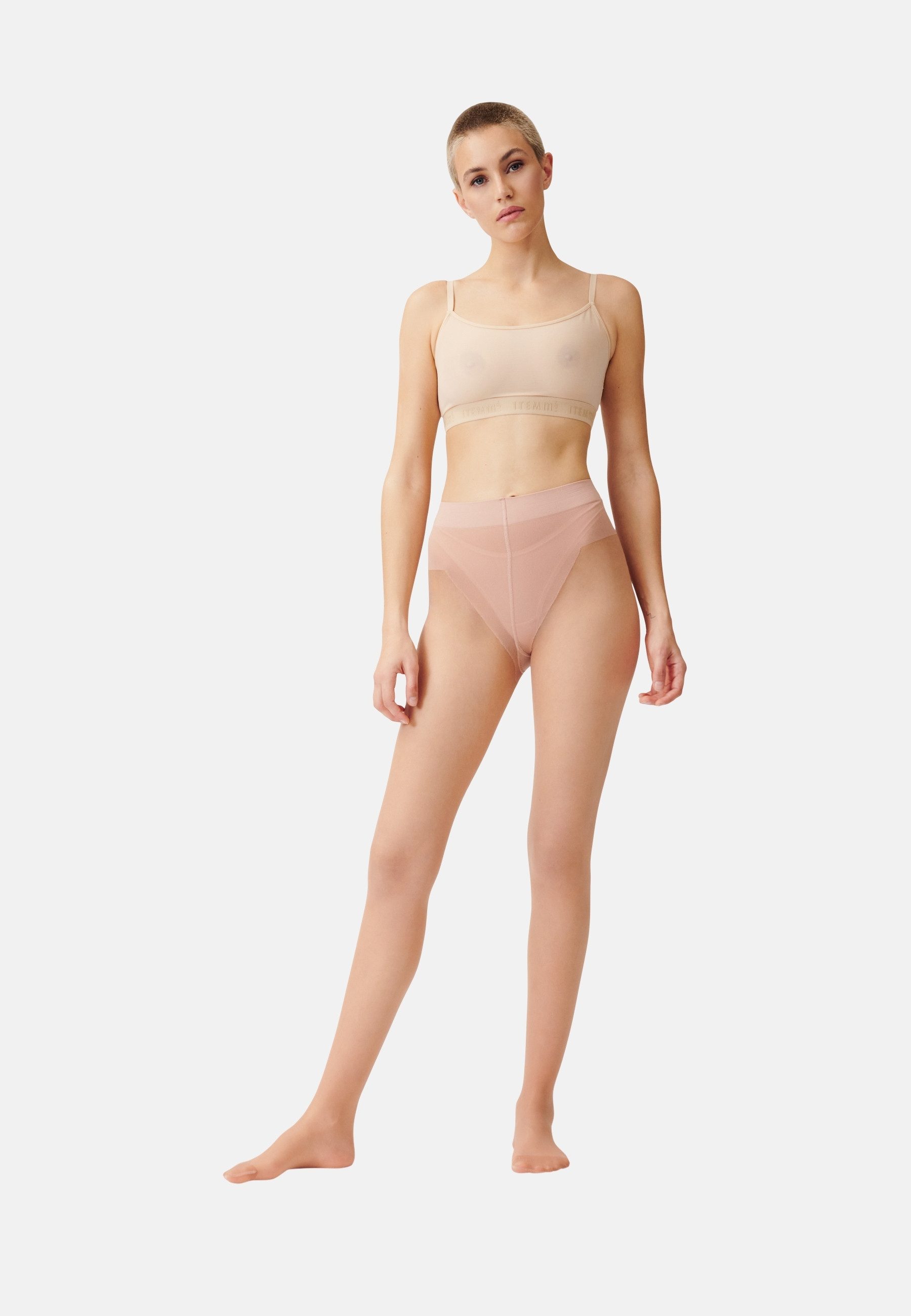 ITEM m6 Feinstrumpfhose Slip-Panty, Push-up-Effekt, leichte Beine, hautangepasst, langlebig