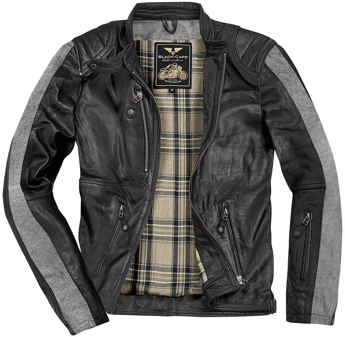 Black-Cafe London Motorradjacke Vintage Motorrad Lederjacke günstig online kaufen