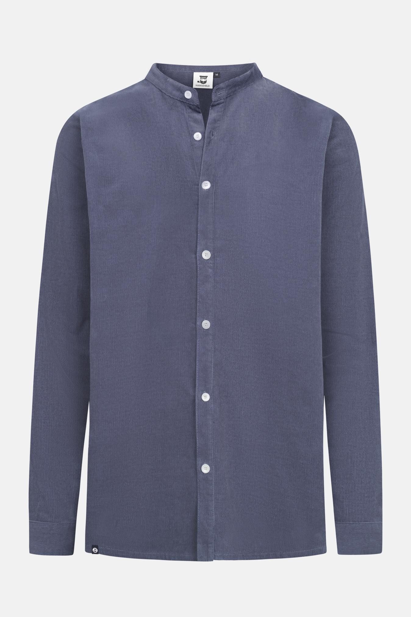 HANSEHELD Langarmhemd Hanseheld Cordhemd Herren Stehkragen günstig online kaufen
