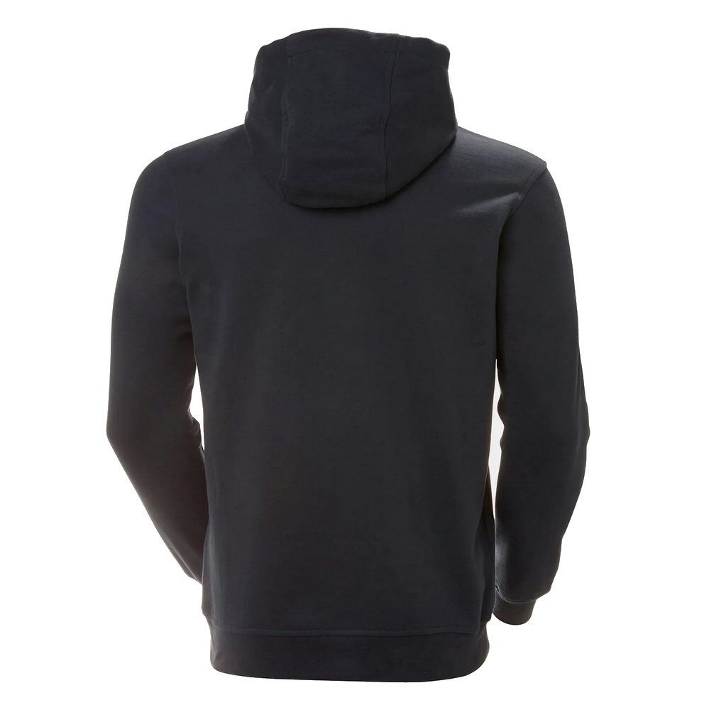 Helly Hansen Kapuzenpullover Logo Hoodie (Bio-Baumwolle) navyblau Herren günstig online kaufen