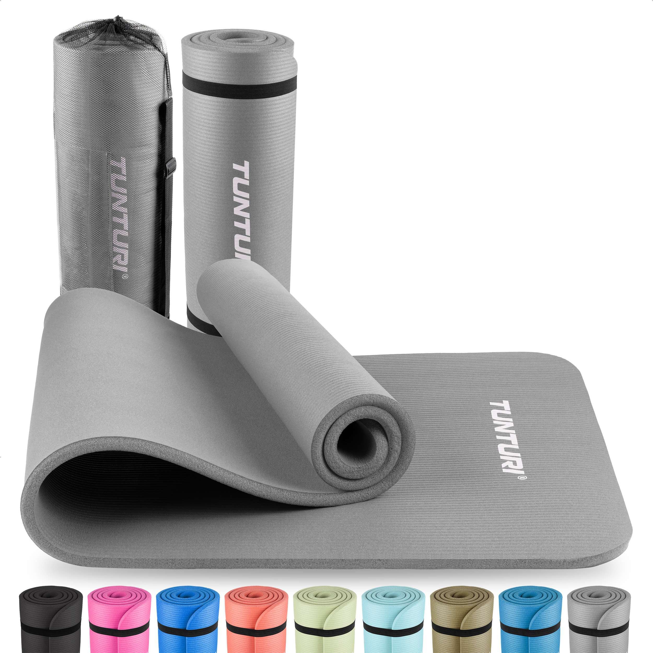 Tunturi Fitnessmatte Gymnastikmatte - Fitnessmatte extra dick - Rutschfest - Yogamatte - 1