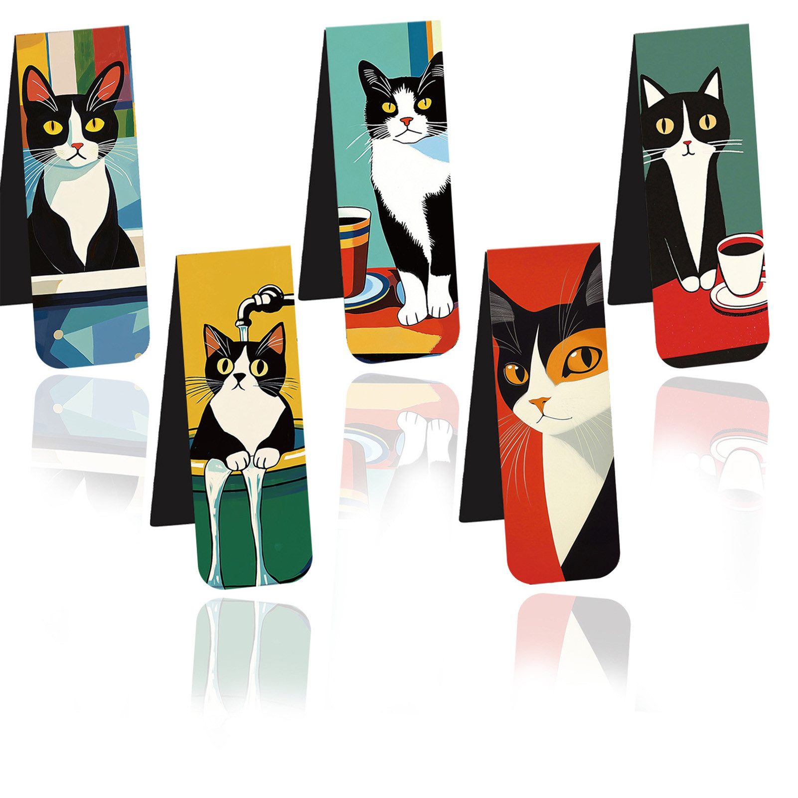 Jumpeak Lesezeichen lesezeichen magnetisch,lesezeichen personalisiert,lesezeichen kinder, lesezeichen katze,lesezeichen mädchen,Verschiedene Stile,Geschenk