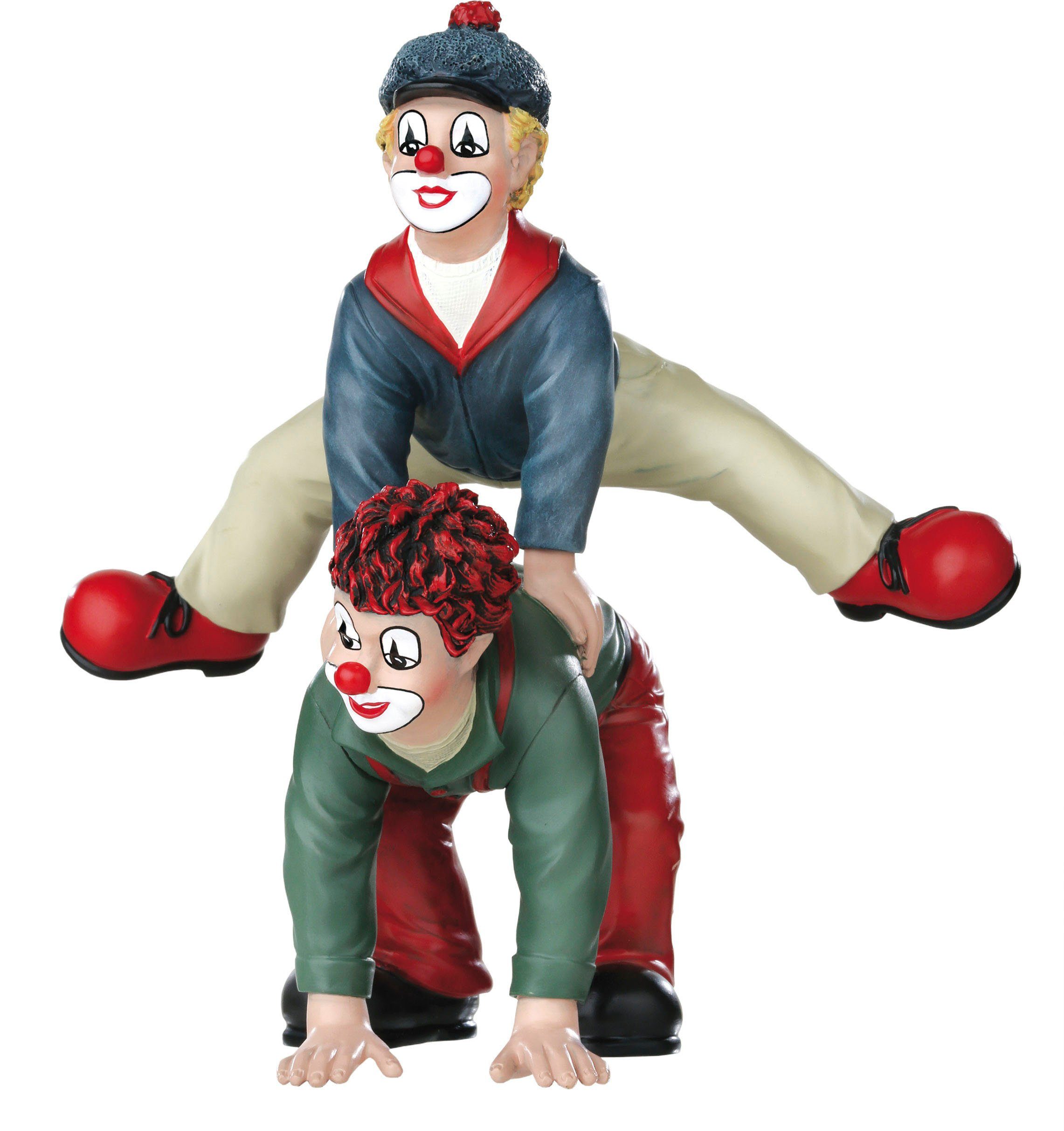 Gildeclowns Sammelfigur (1 Der Clown Wohnzimmer Bocksprung handbemalt, St), Dekofigur