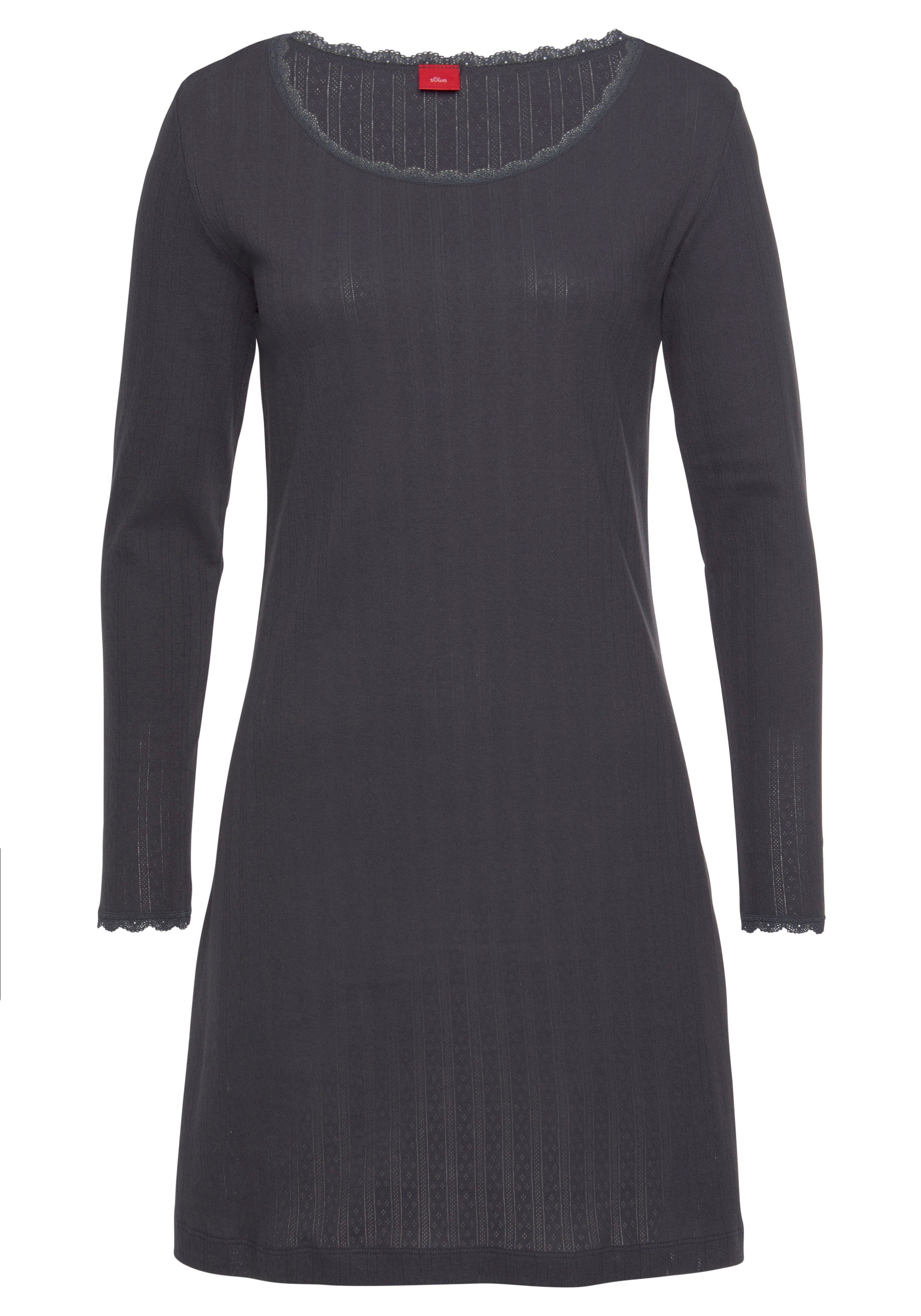 s.Oliver Nachthemd aus Ajour-Strick. Reduzierter Preis € 24,99. Unverbindliche Preisempfehlung € 29,99