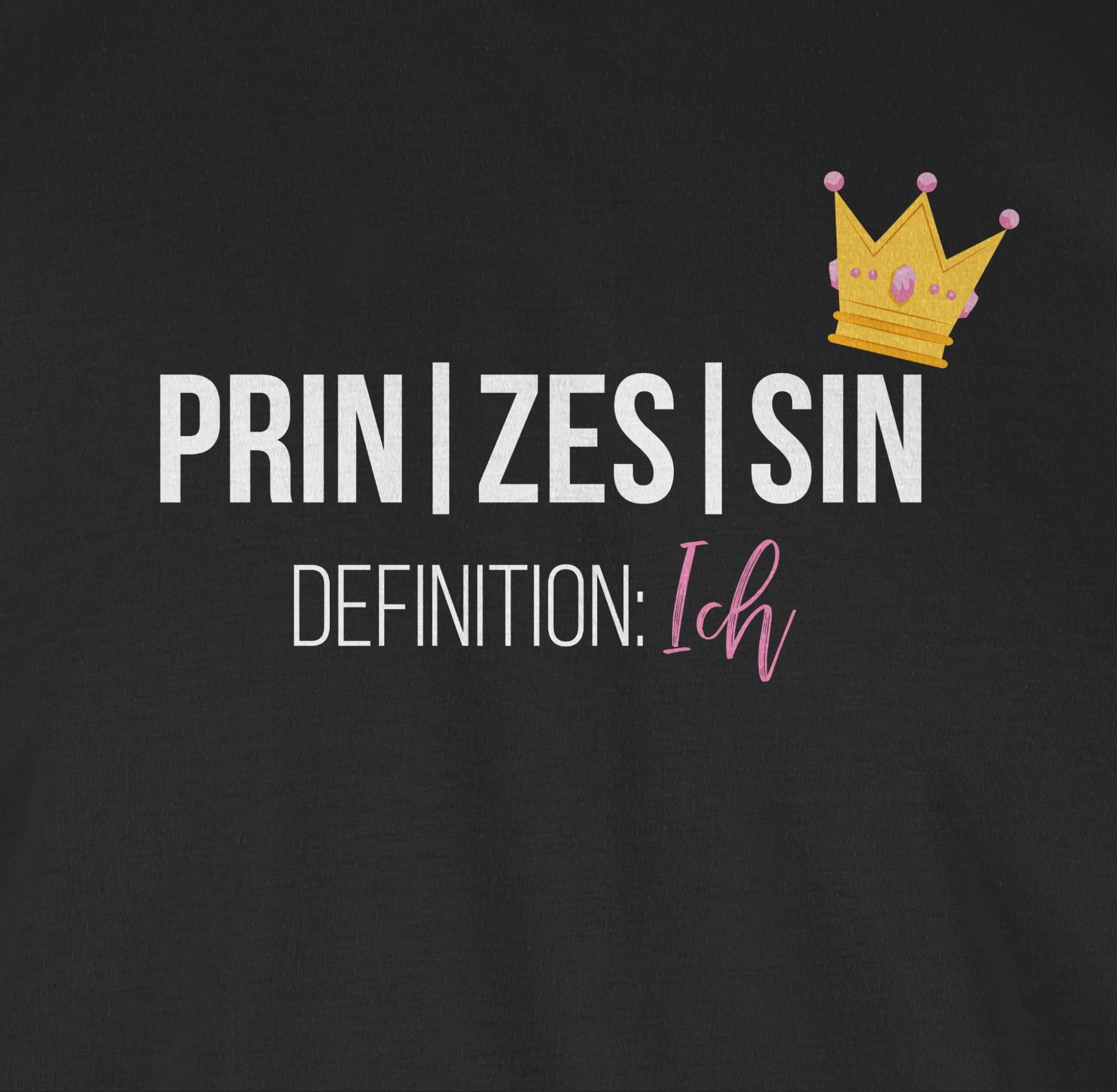 Damen Shirts Shirtracer T-Shirt Prinzessin Definition Ich - Sprüche Statement mit Spruch - Damen Premium T-Shirt (1-tlg) Spruchs