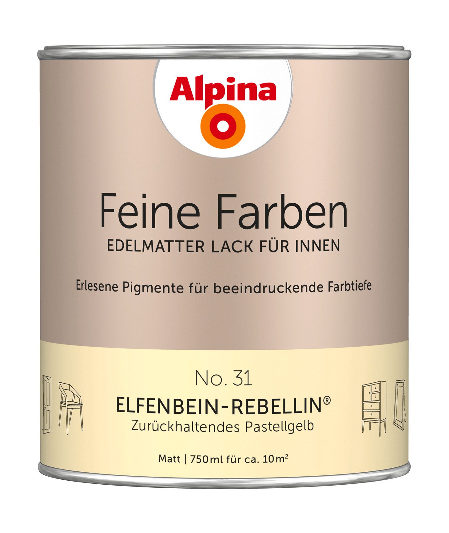 Alpina Lack Feine Farben Lack 750ml