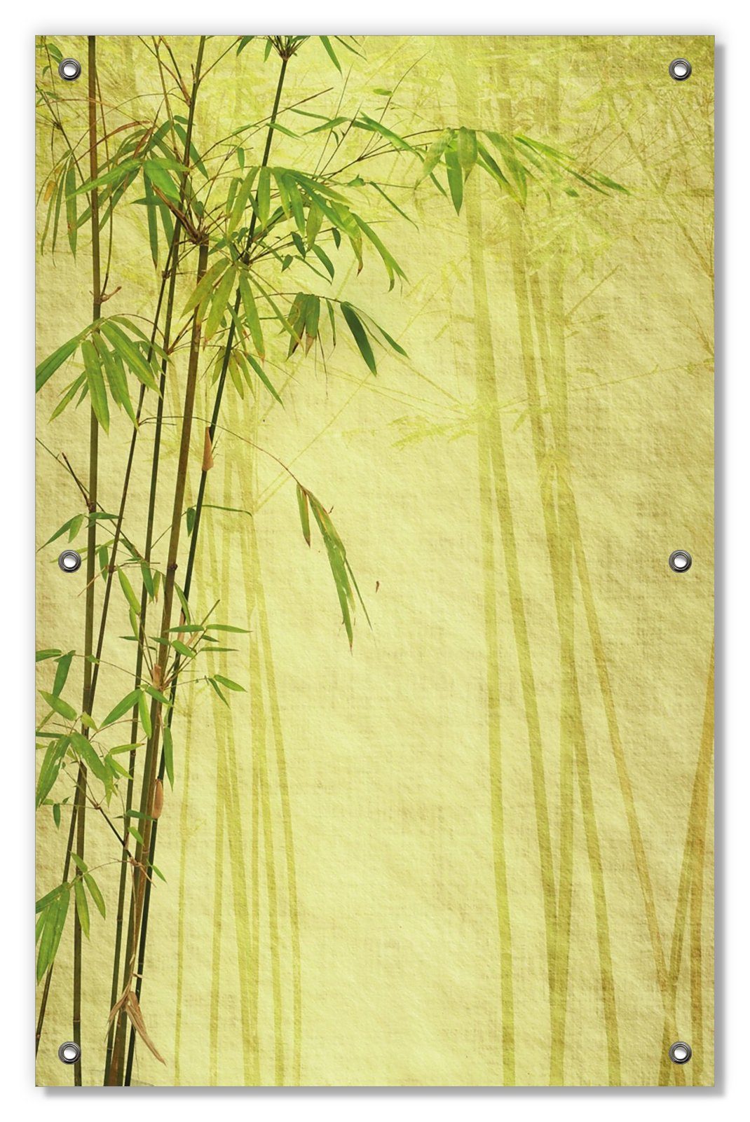wiederverwendbar Sonnenschutz und Bambus, Antiker wiederablösbar Wallario, mit blickdicht, Saugnäpfen,