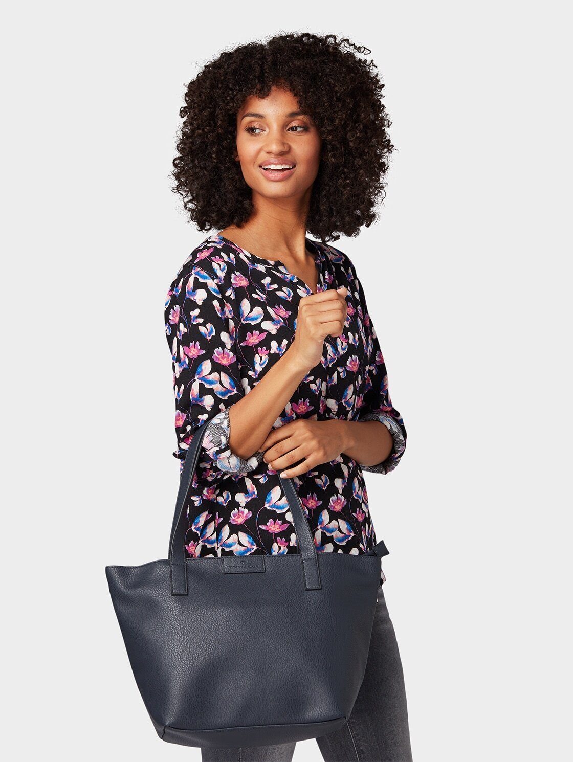 TOM TAILOR Shopper Bags, TTMIRI L Shopper mit Logo-Badge