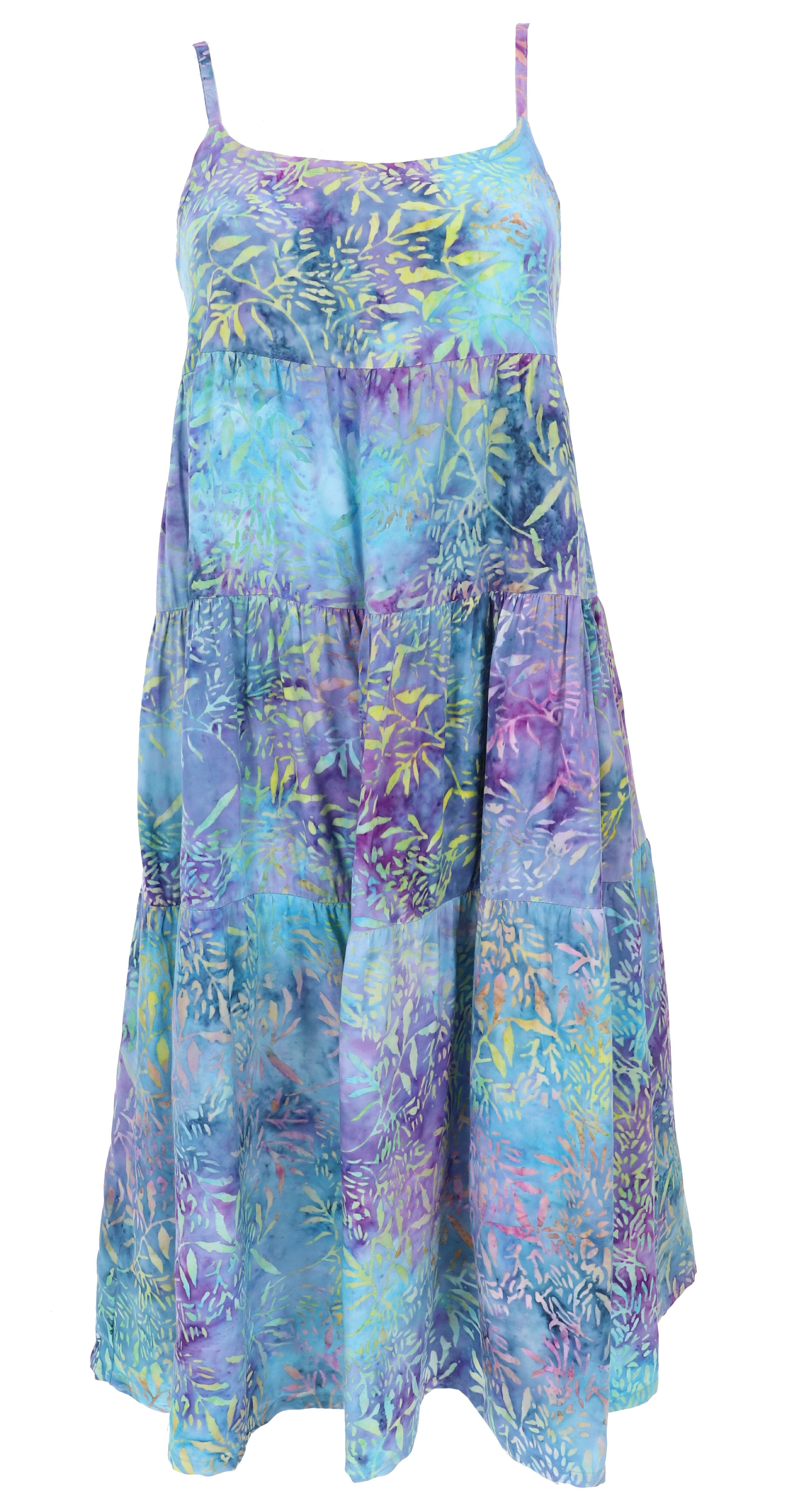 Guru-Shop Midikleid Boho Sommerkleid, luftiges Midikleid,.. alternative Bekleidung