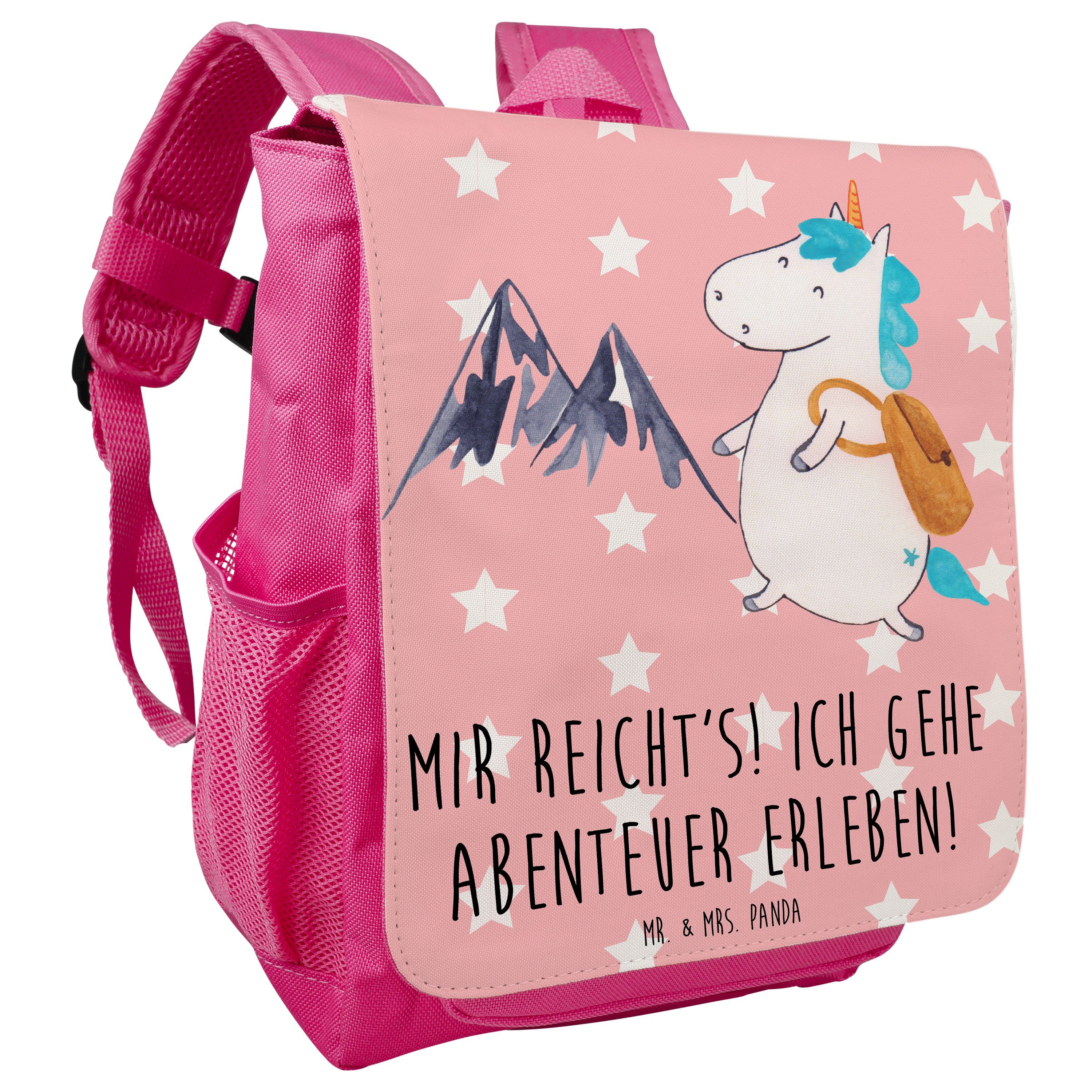Mr. & Geschenk, Panda Mrs. Bergsteiger Pastell - Einhorn - Rucksack, Rot Kinde Kinderrucksack Mädchen