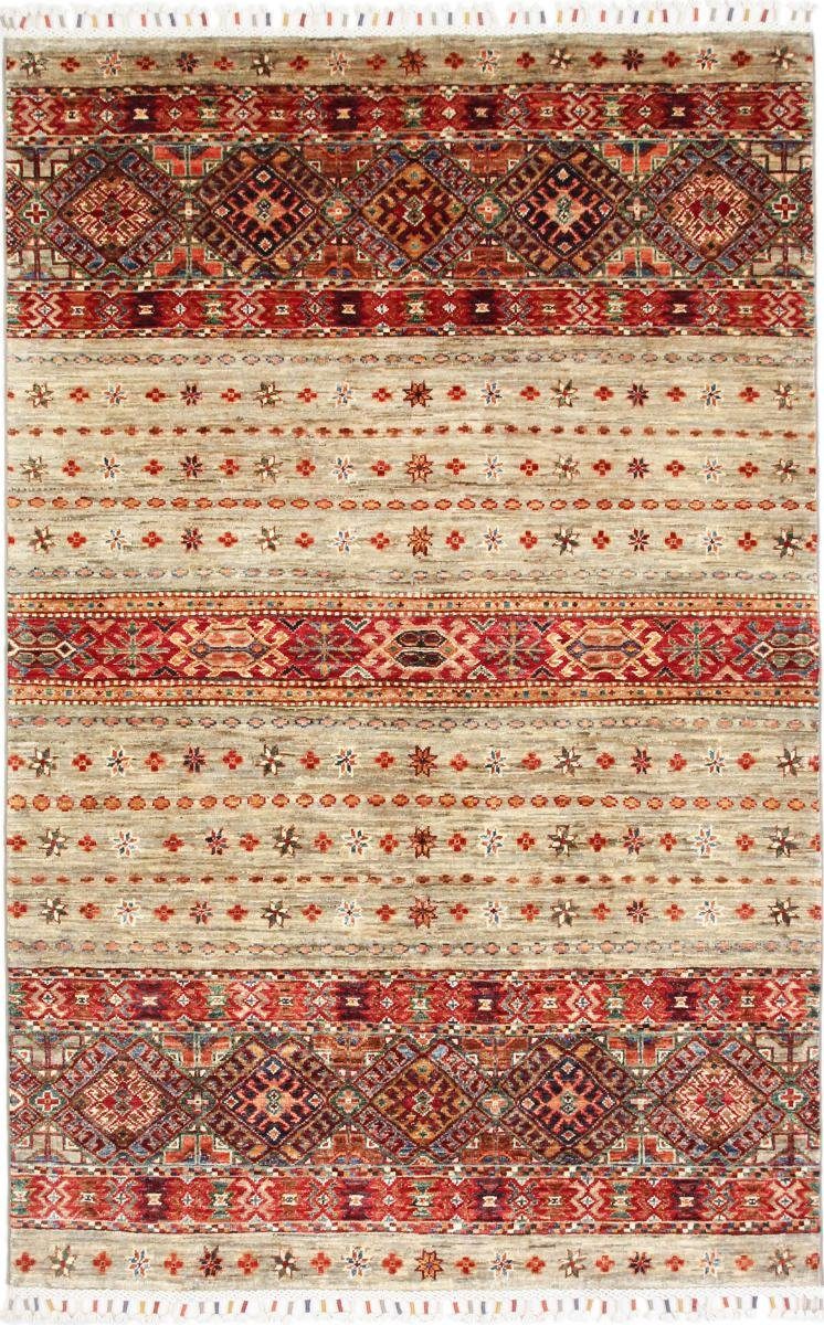 Orientteppich Arijana Shaal 117x183 Handgeknüpfter Orientteppich, Nain Trading, rechteckig, Höhe: 5 mm